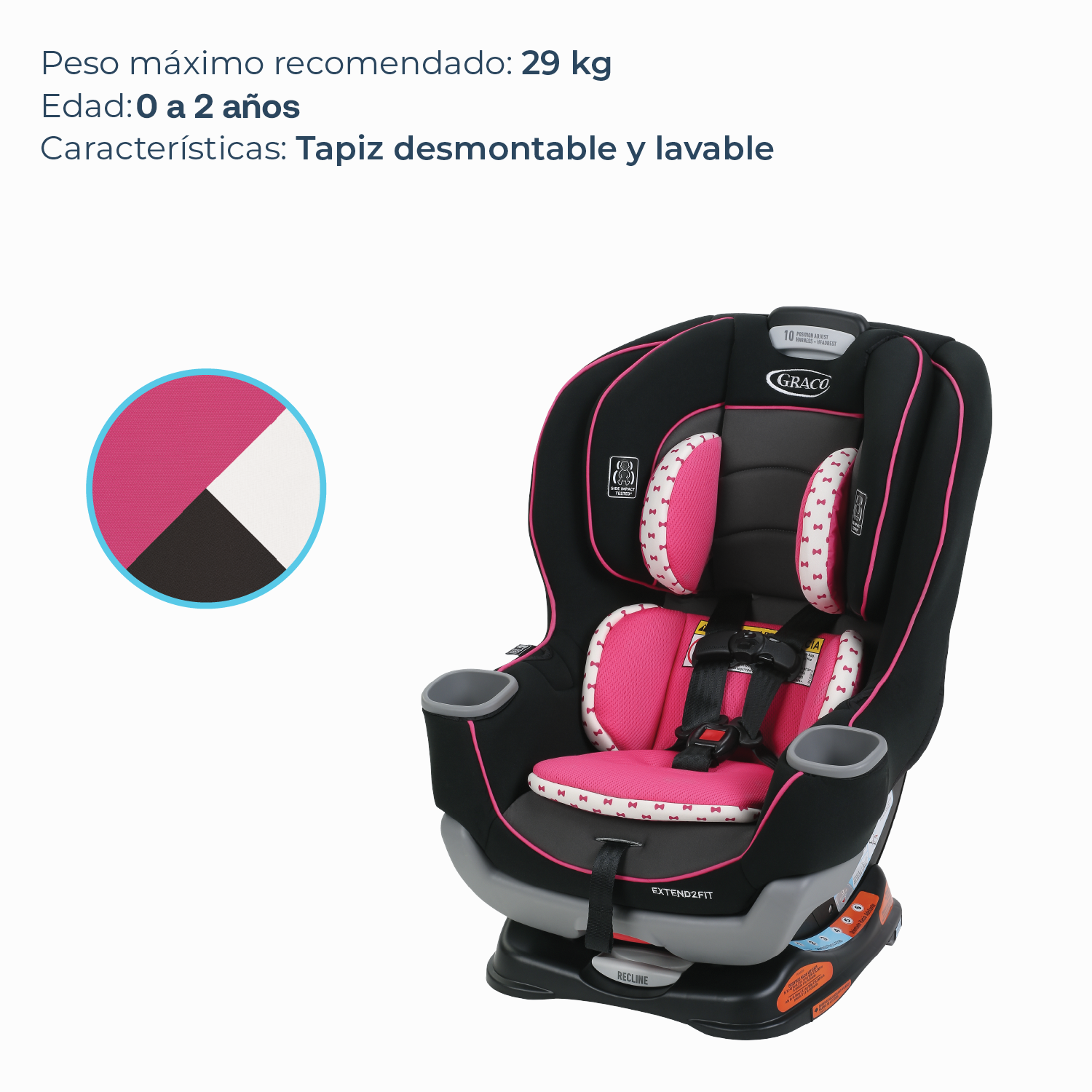 Silla de Auto Convertible Extend2fit Kenzie-1