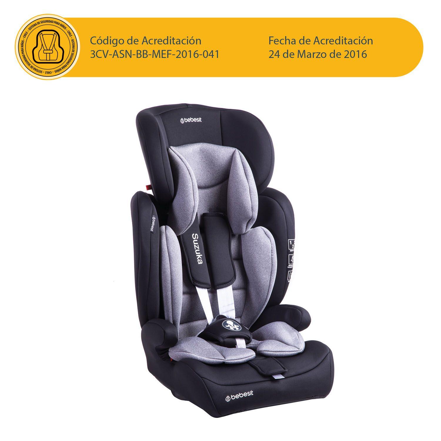 Silla de Auto Bebesit Butaca Suzuka - Gris-9
