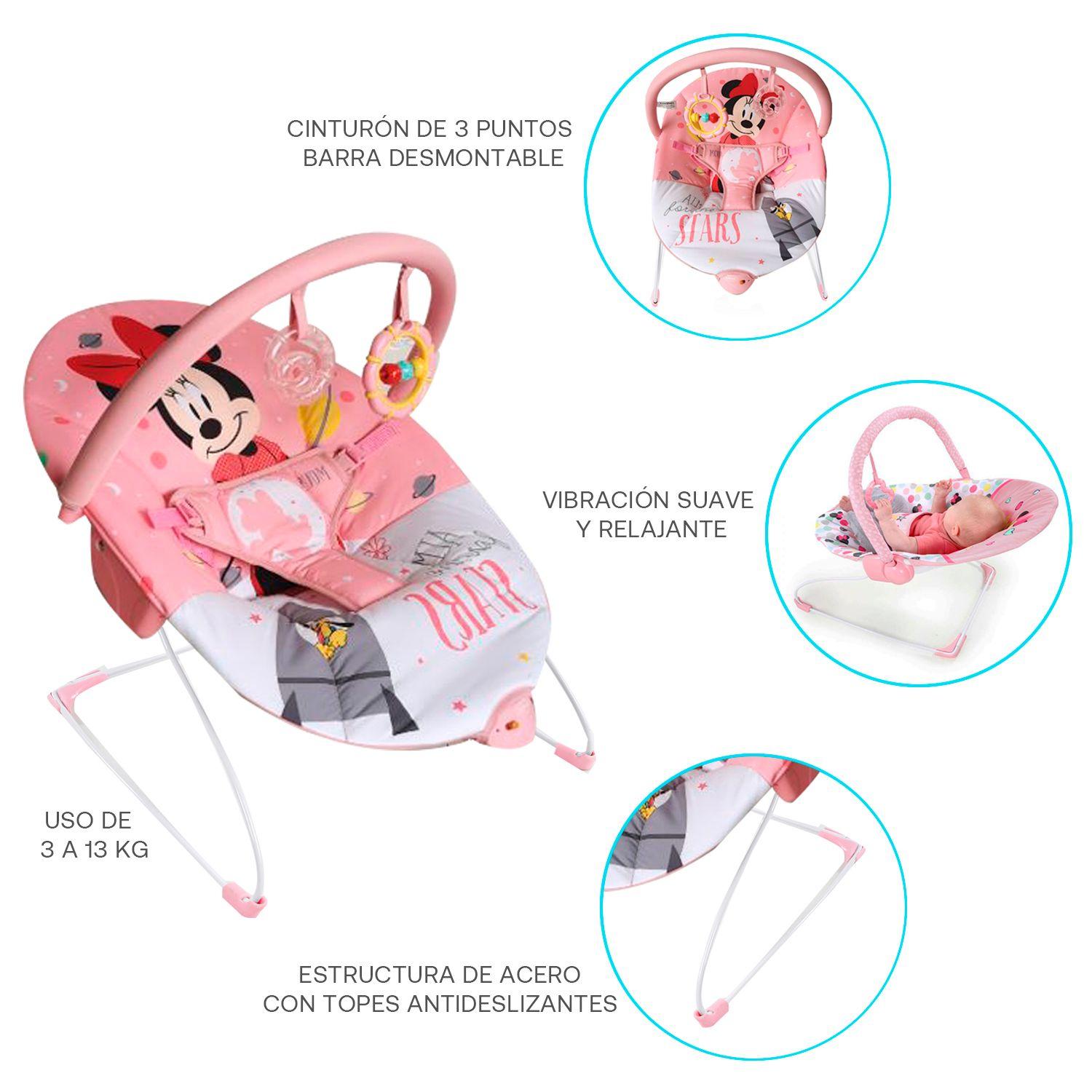 Bouncer Mecedora Disney Baby Mickey - Rosa-5