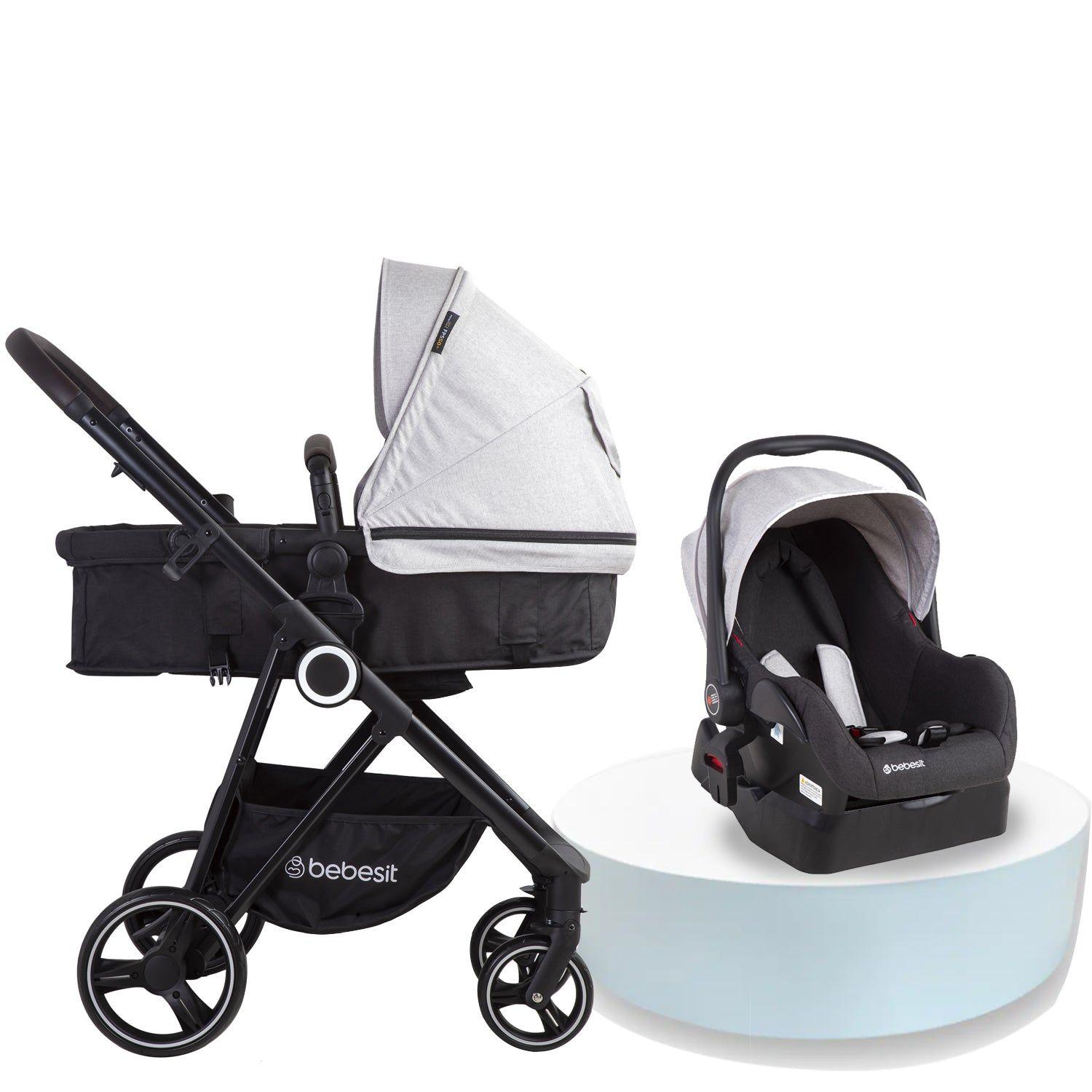 Coche Travel System Cosmos Gris-4