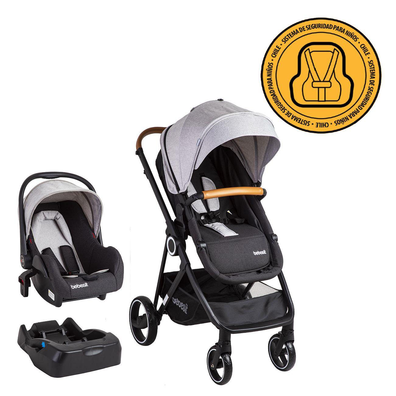 Coche Travel System Cosmos Gris-8