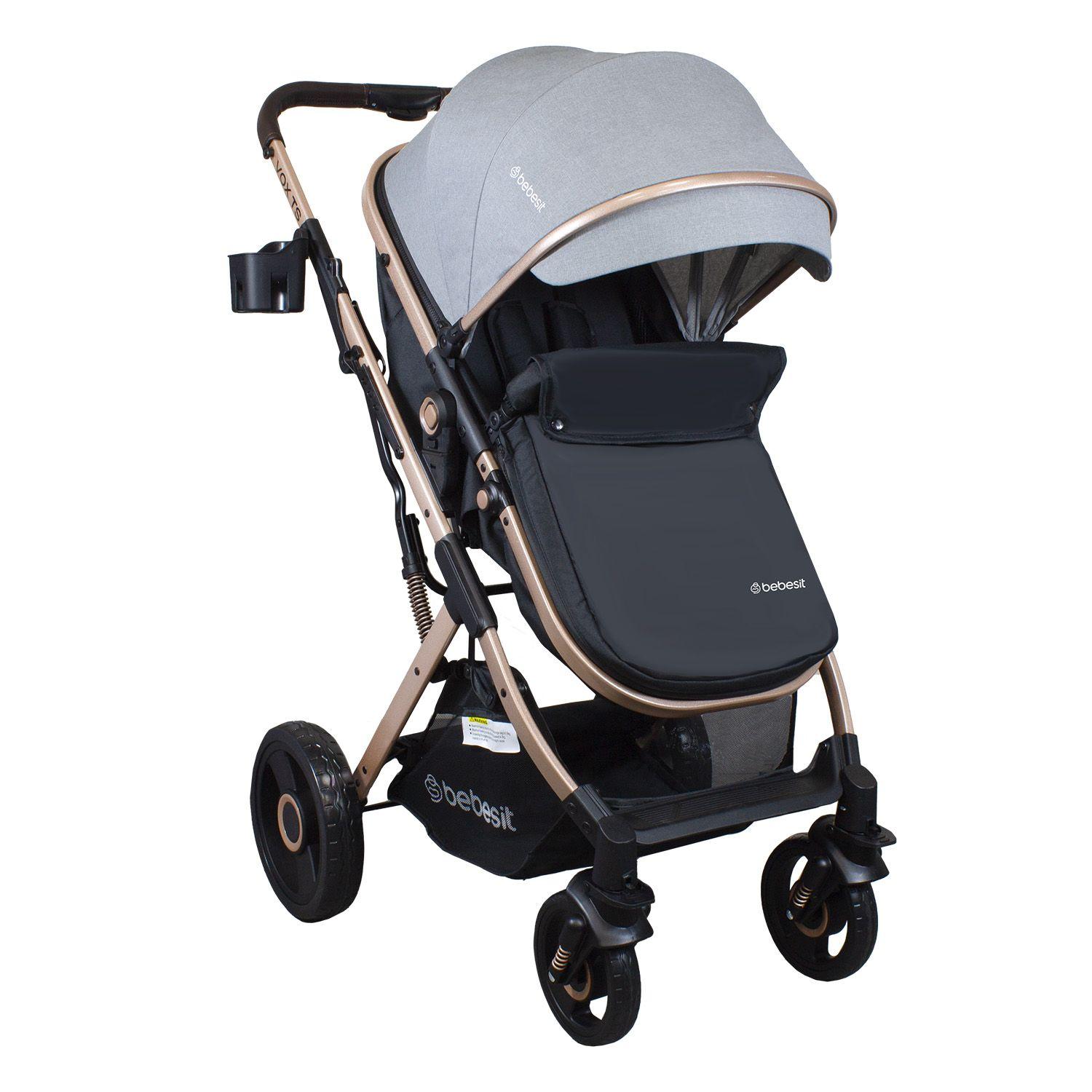 Coche Cuna Travel System Vox Gold Gris Bebesit-2