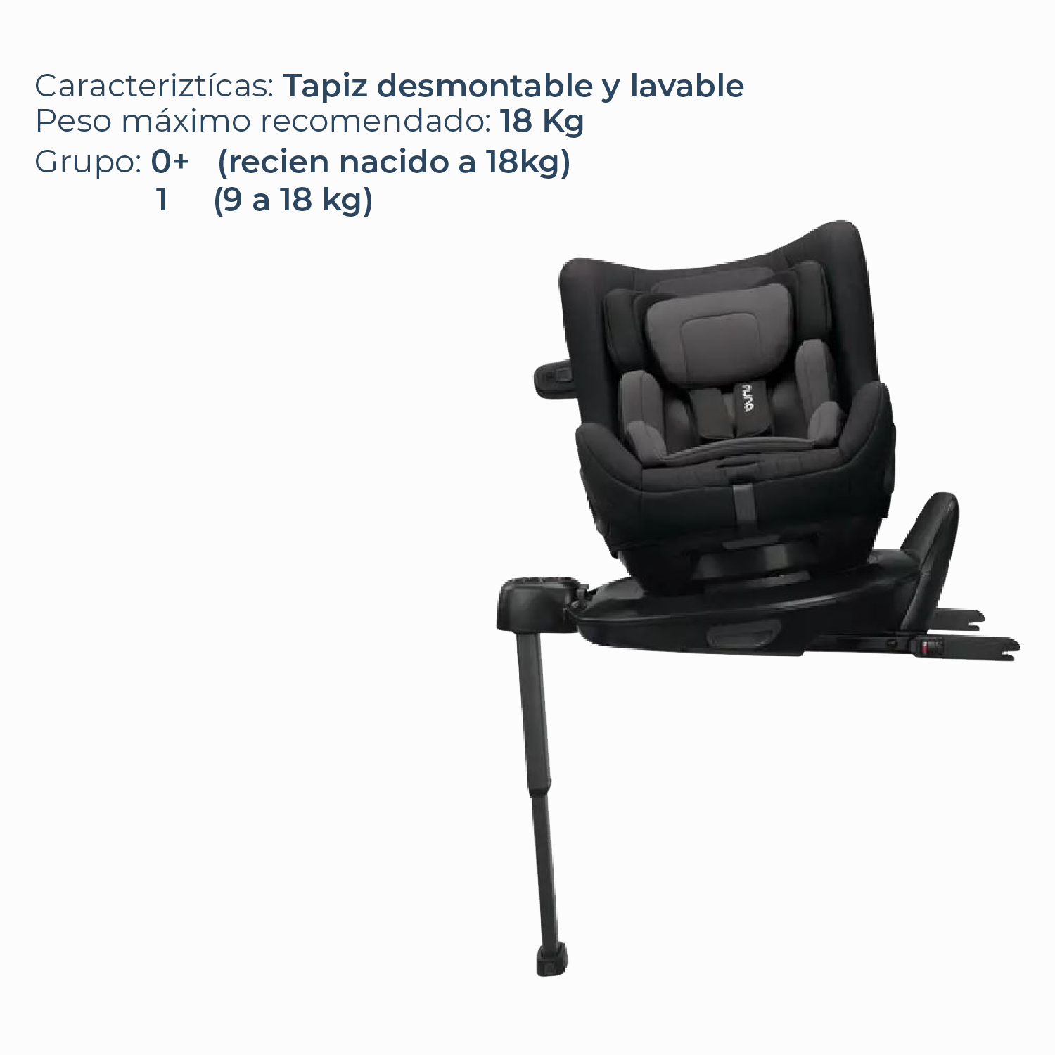 Silla Auto Convertible Nuna Todl Next Caviar-2