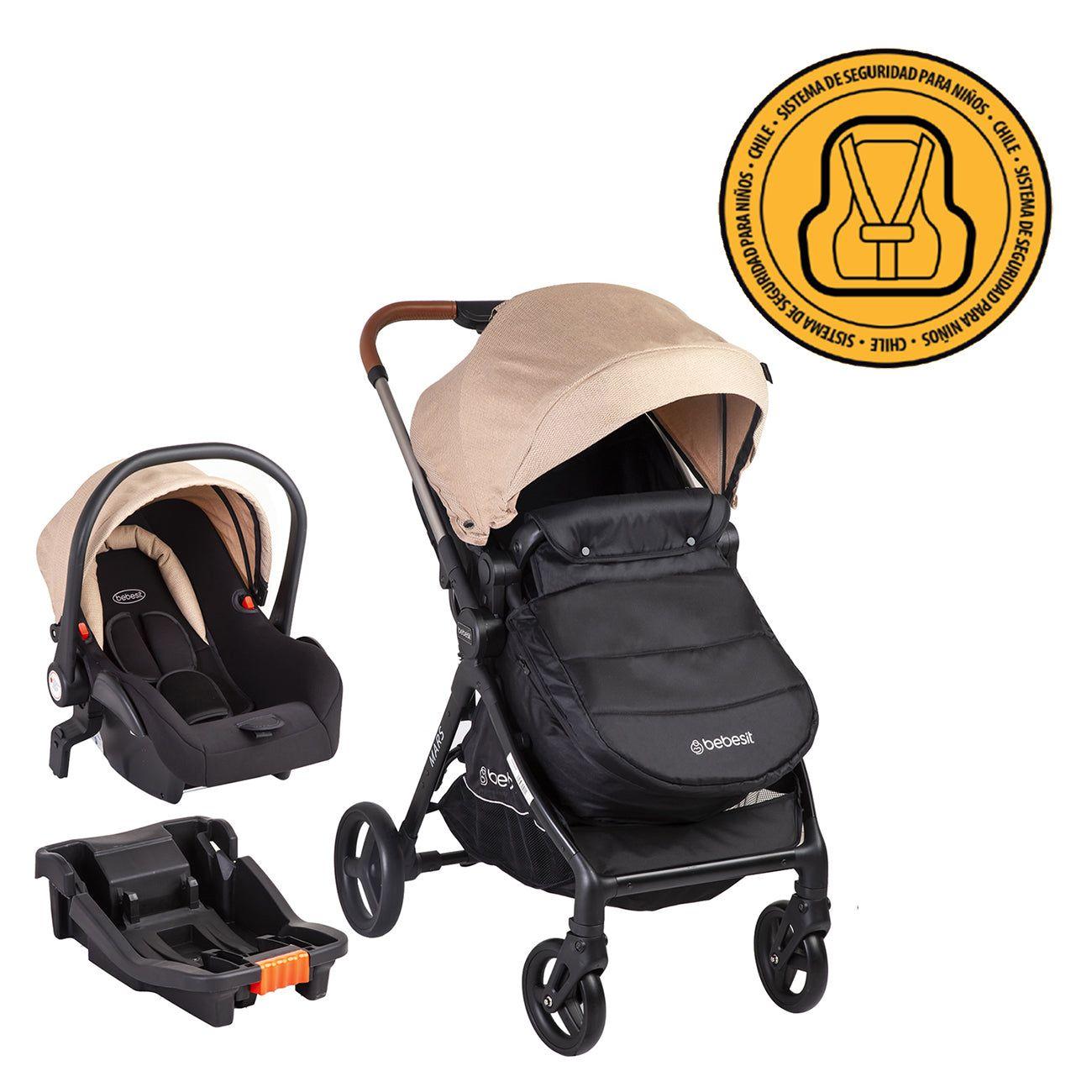Coche Travel System Mars LX Beige Bebesit-1