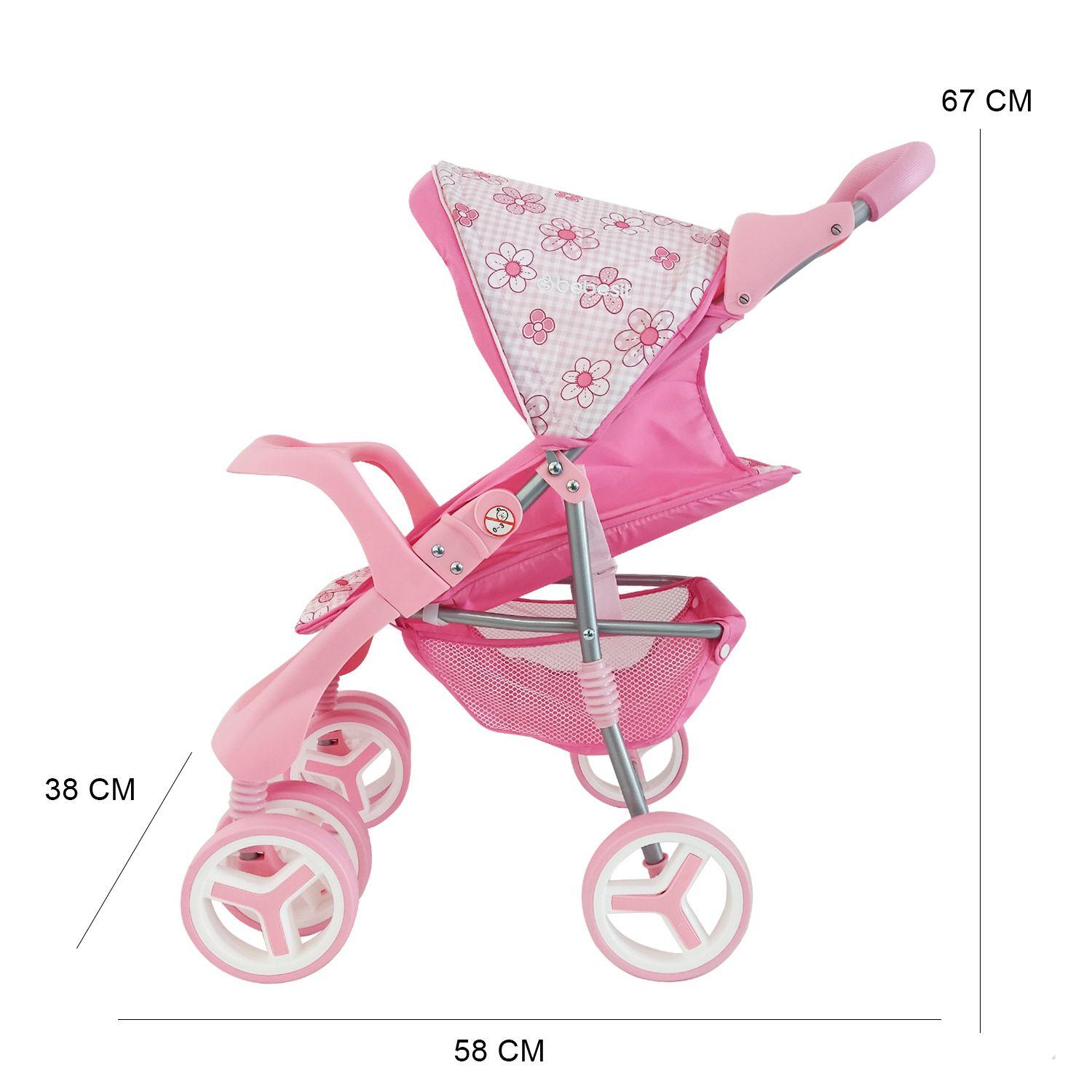 Coche Travel de Juguete para Muñeca Flor Bebesit-6