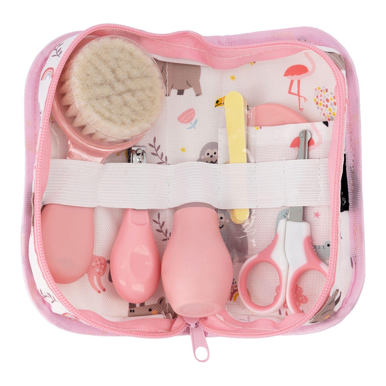Set Higiene Cuidados Bebe recién nacido Rosado-0