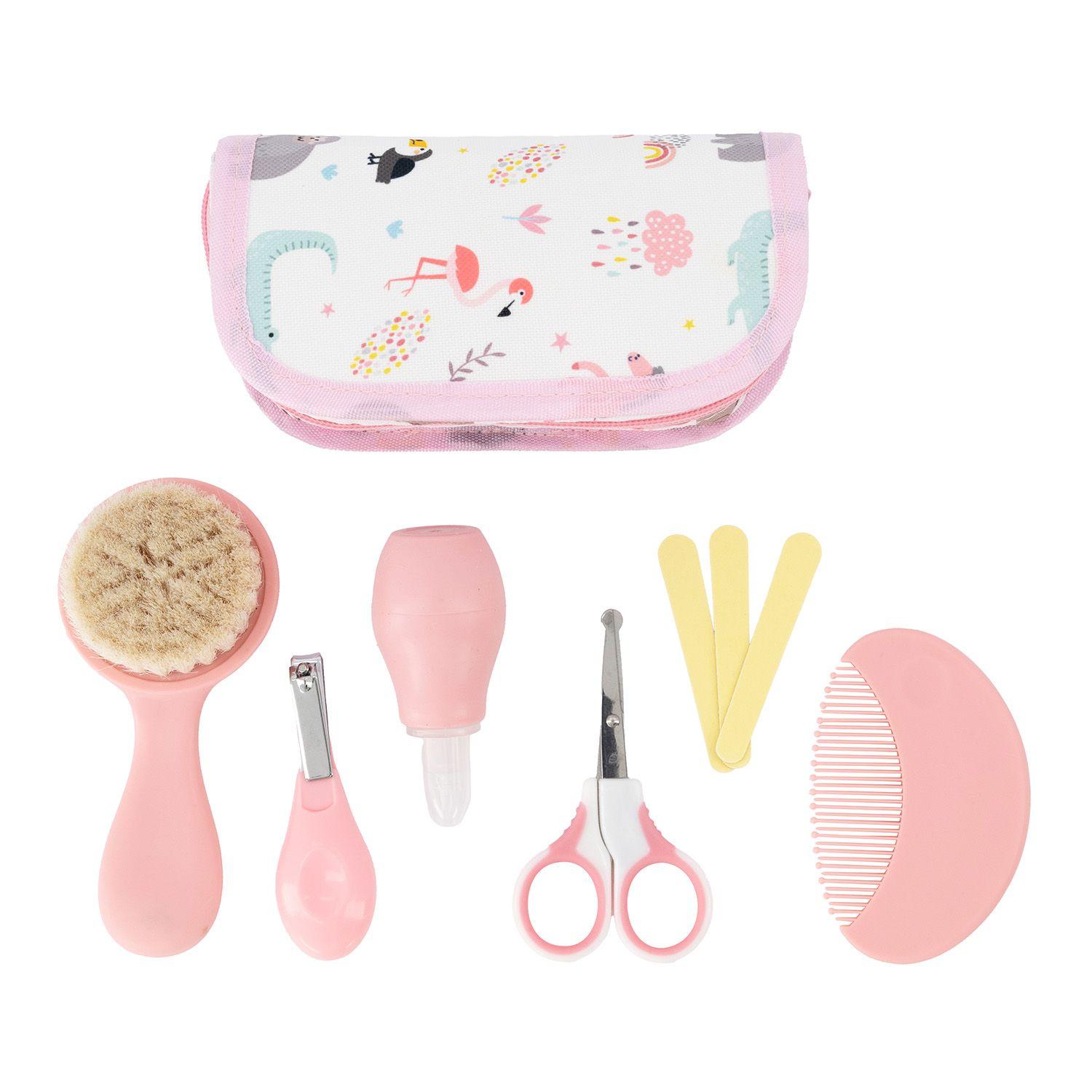 Set Higiene Cuidados Bebe recién nacido Rosado-1