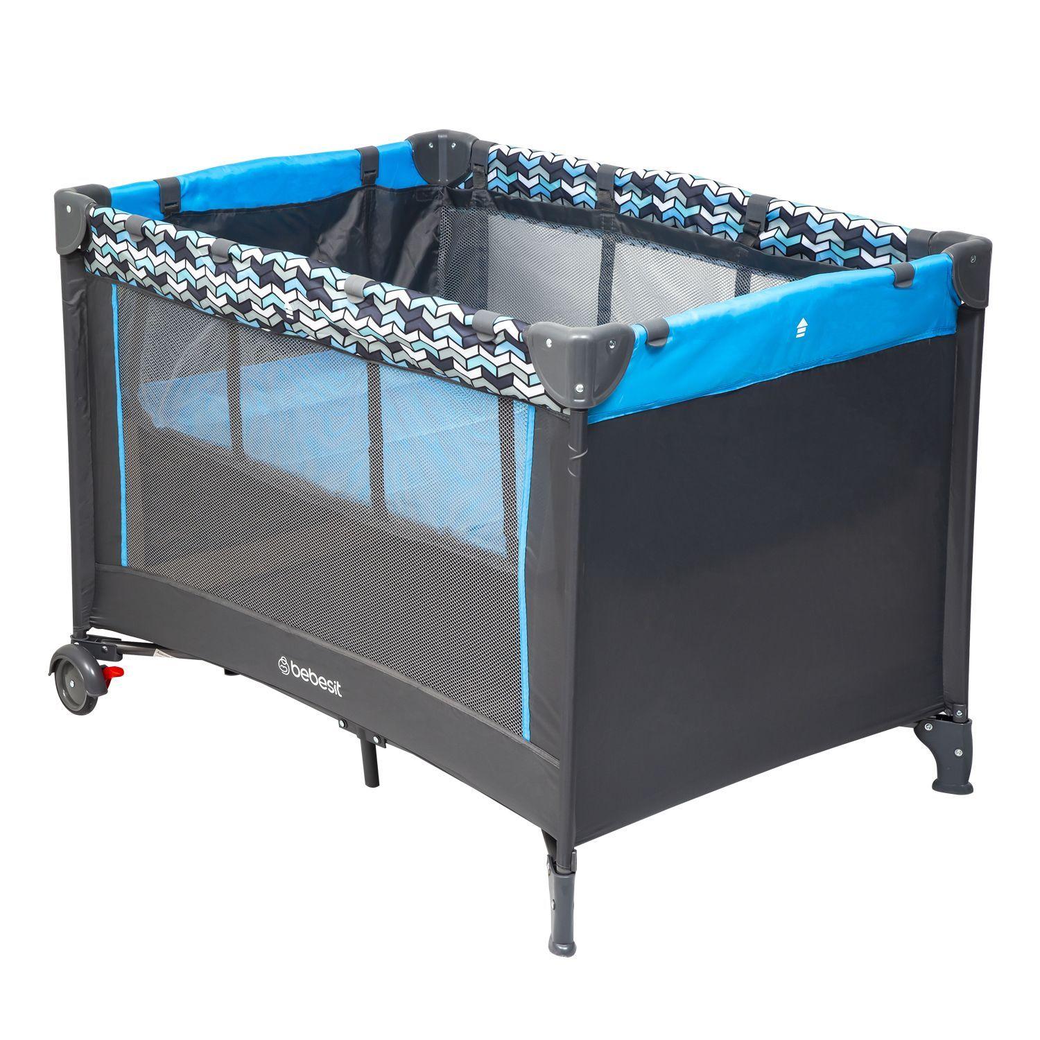 Cuna Pack and Play 6029 Azul Bebesit-0