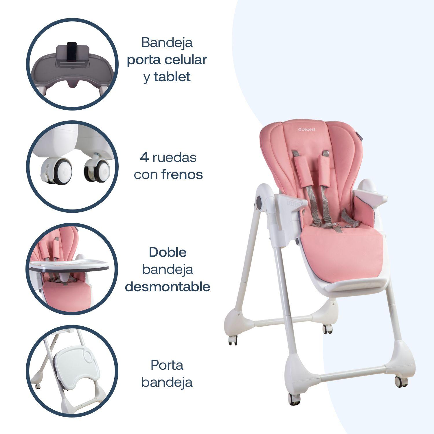 Silla de Comer EasyFeed Rosado Bebesit-3