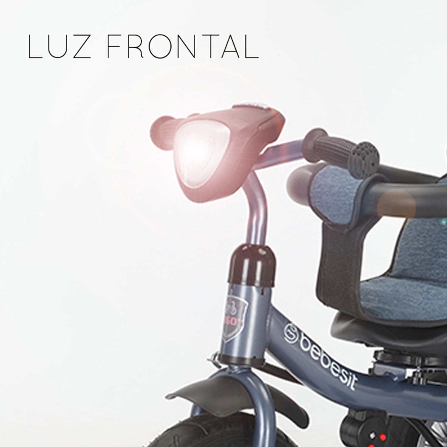 Triciclo Paseo Infantil 360 1326 LX Azul Bebesit-5