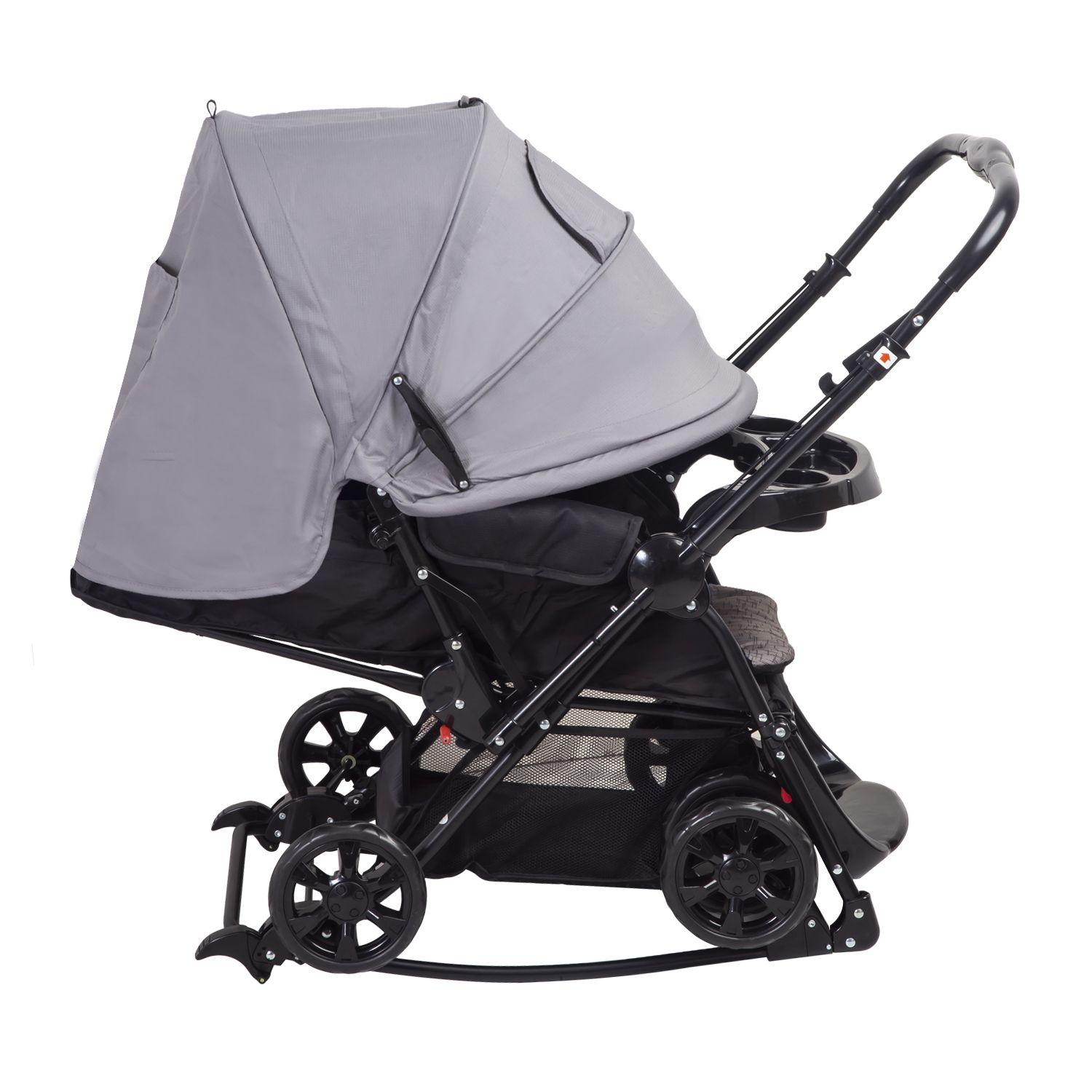 Coche Cuna Balancin SX Gris-2