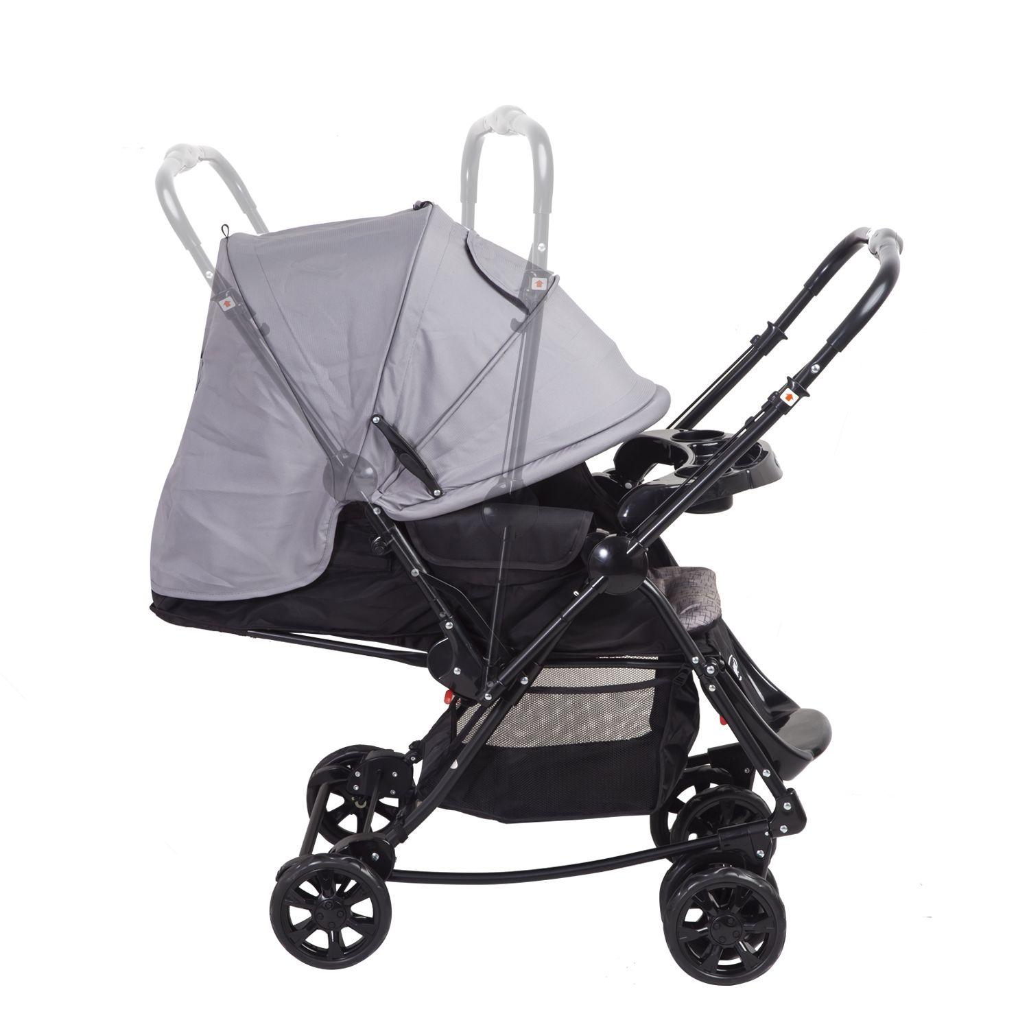 Coche Cuna Balancin SX Gris-4
