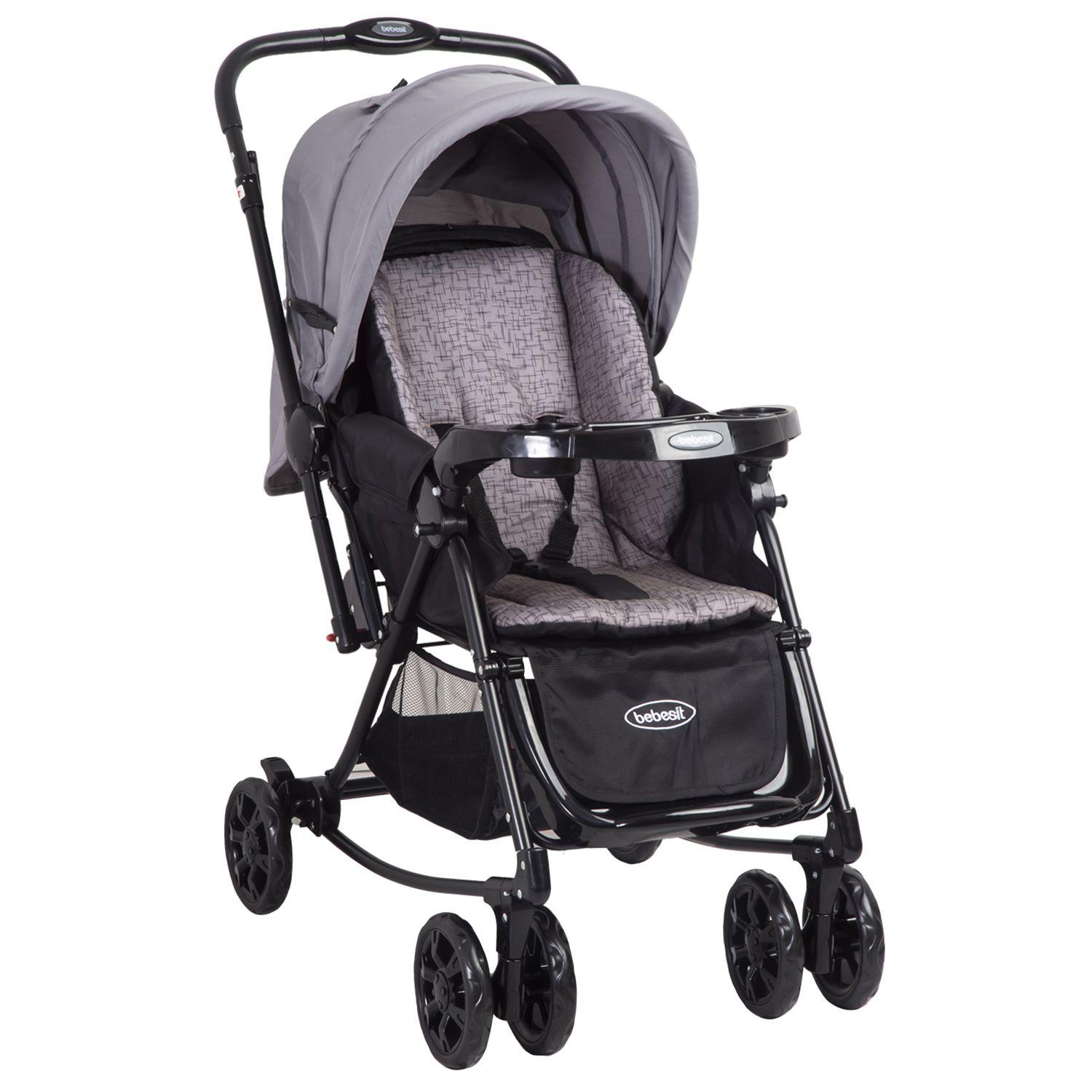 Coche Cuna Balancin SX Gris-0