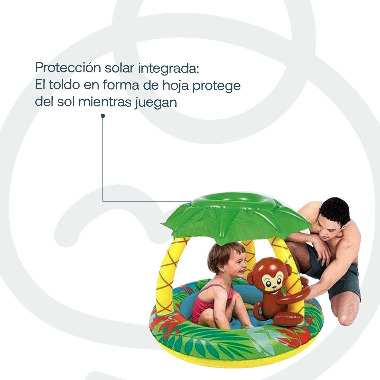 Piscina Infantil Inflable Selva Parasol Be Splash By Bebesit-3