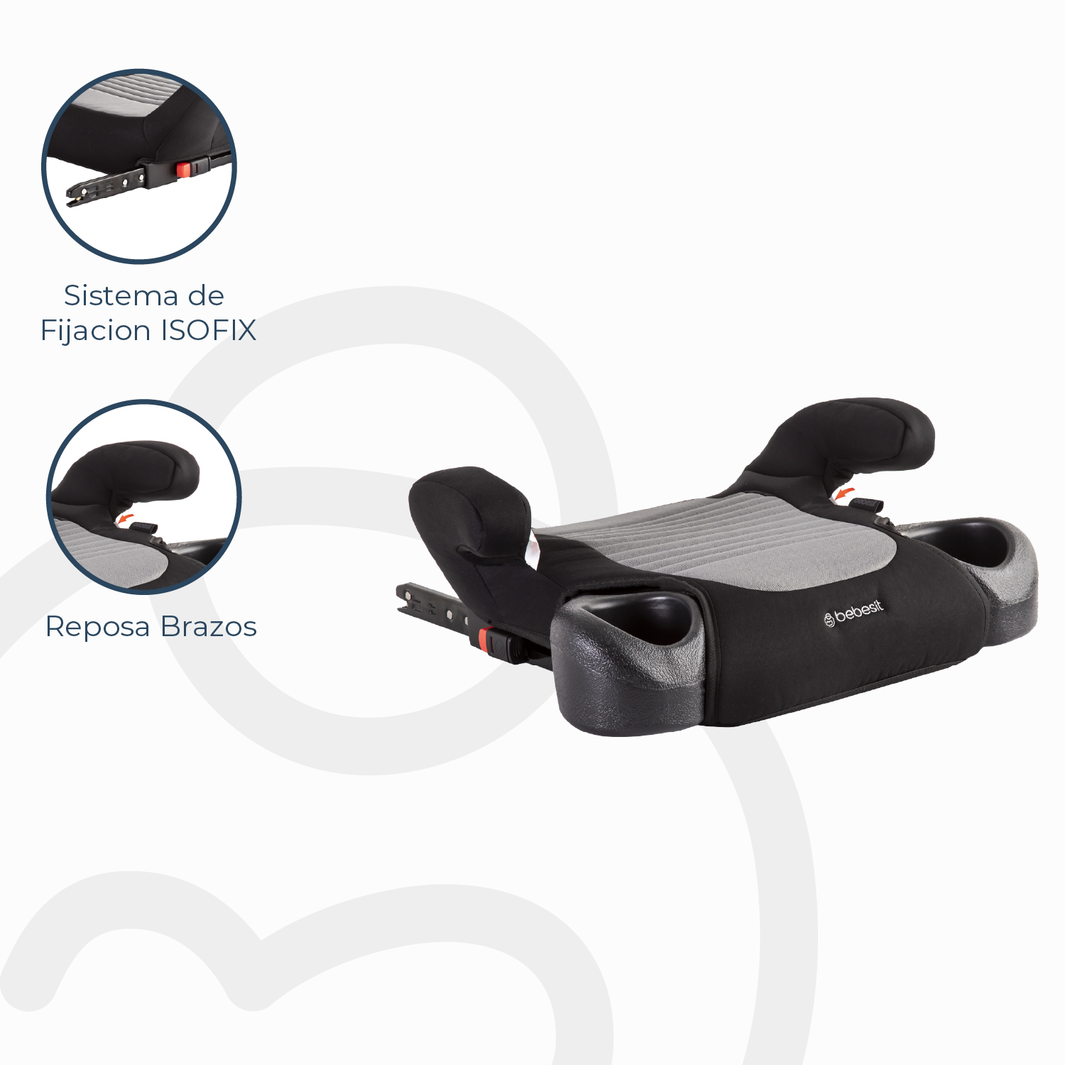 Alzador Isofix Gris Bebesit-3