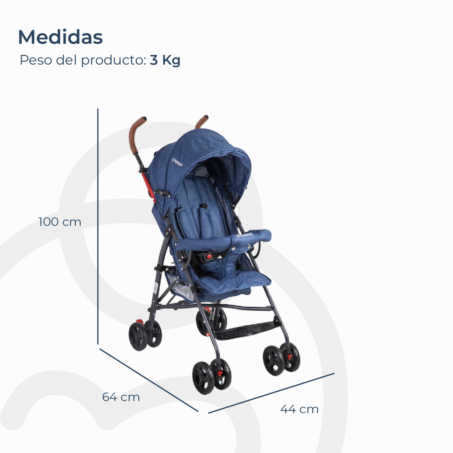Coche Paragua 5126 Azul-7