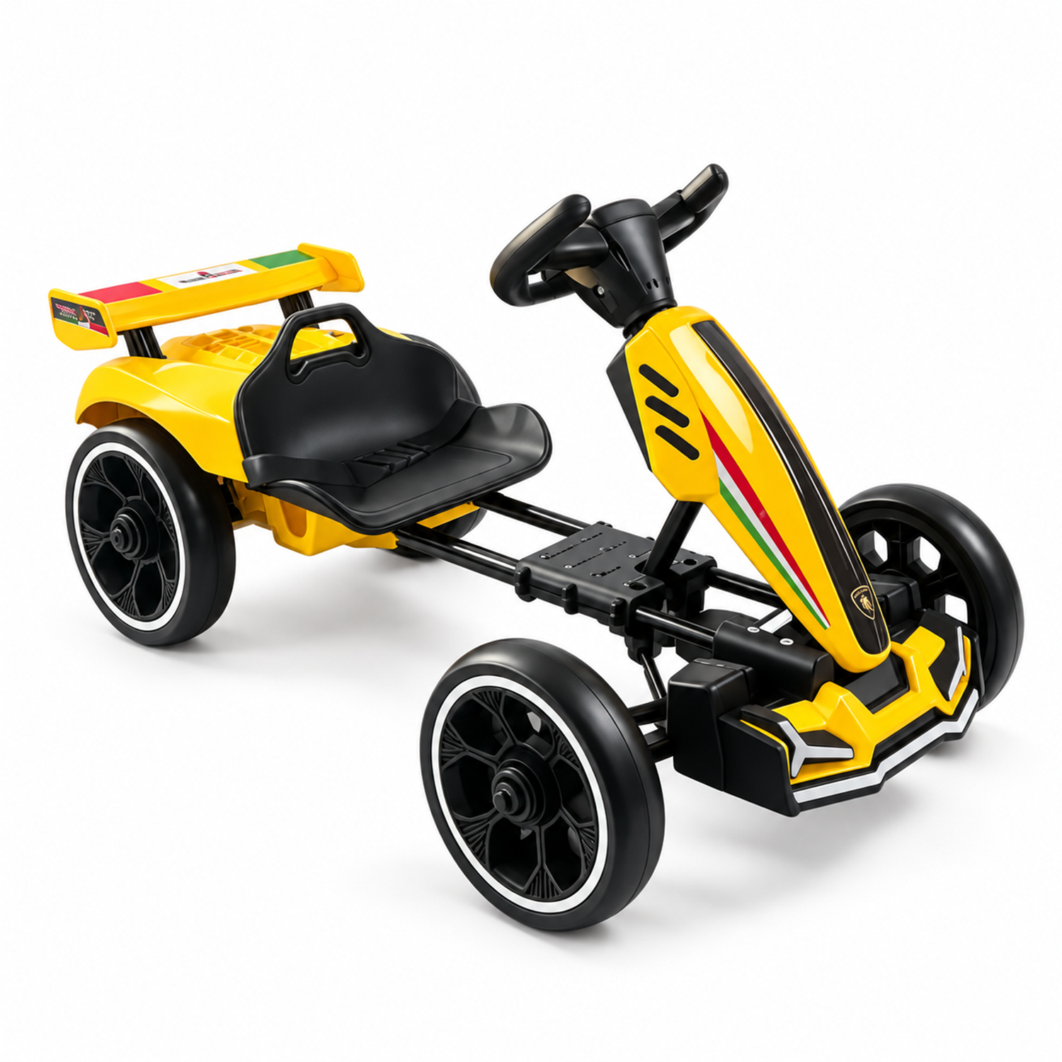 Auto a Batería Infantil E-GoKart Race4fun Amarillo-0