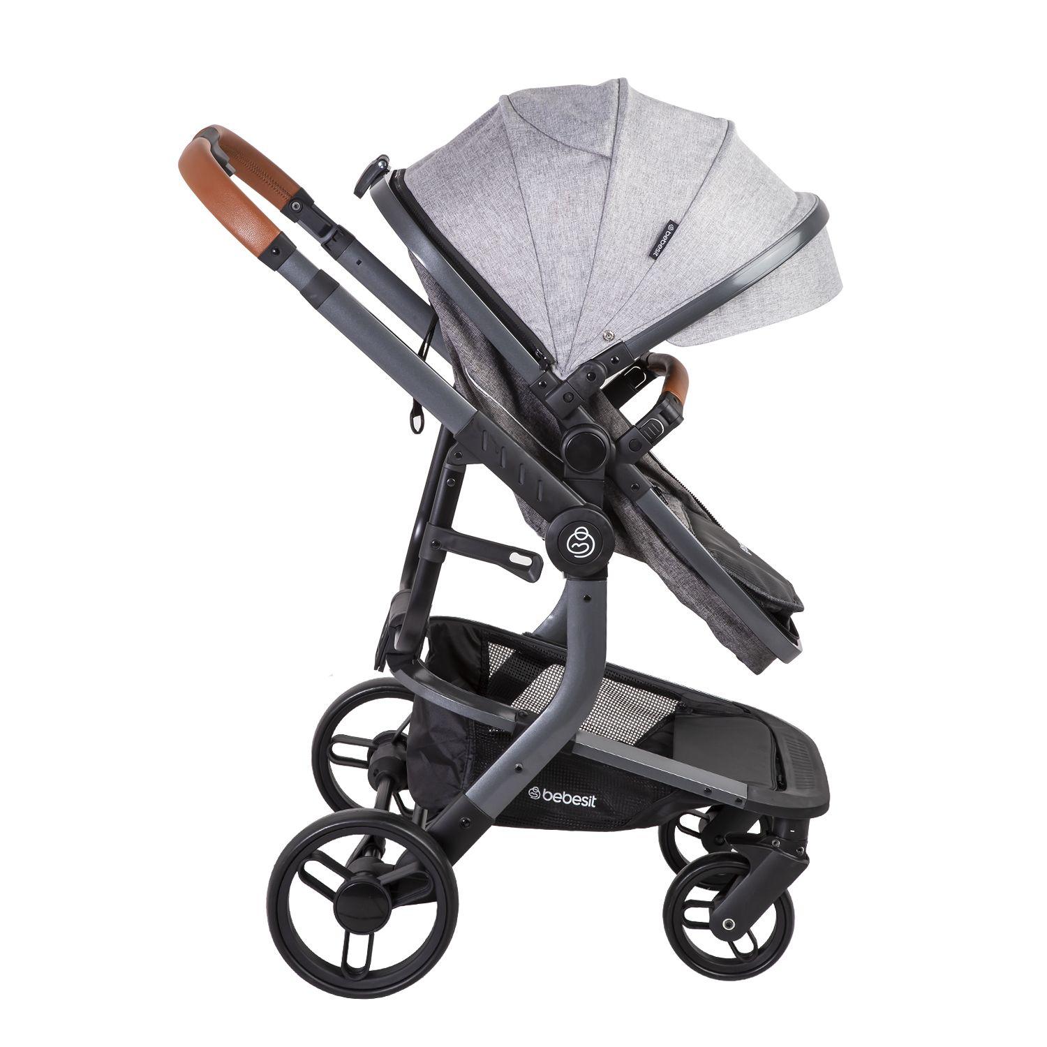 Coche Travel System Taurus Gris-2