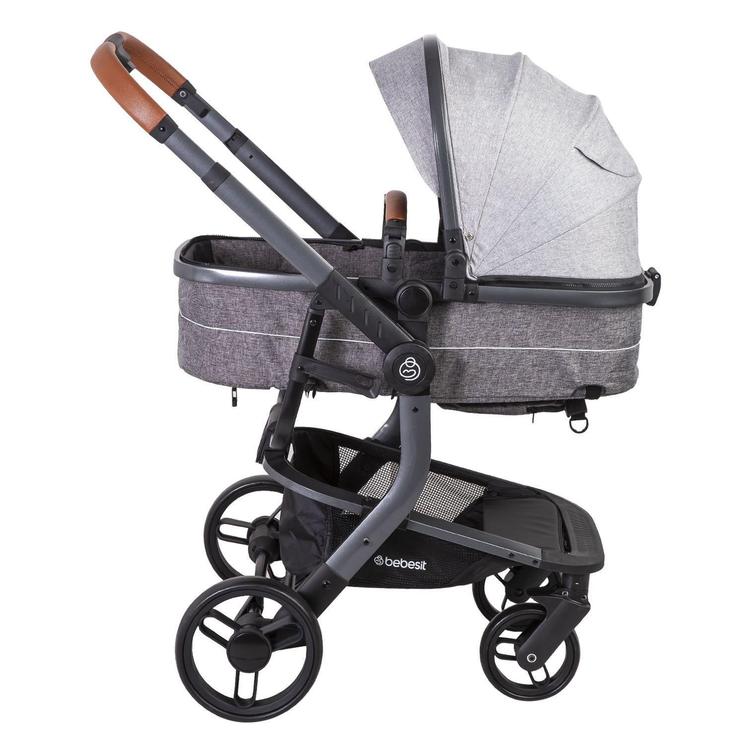 Coche Travel System Taurus Gris-3