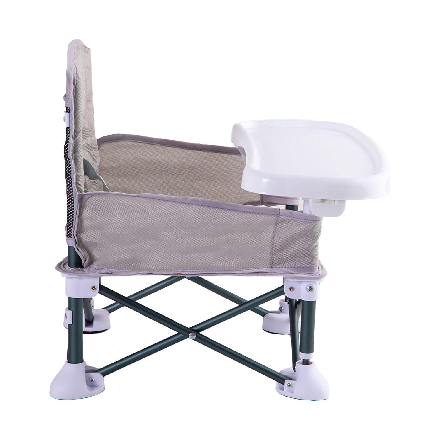 Silla de Comer Plegable Camping XT01 Gris-3