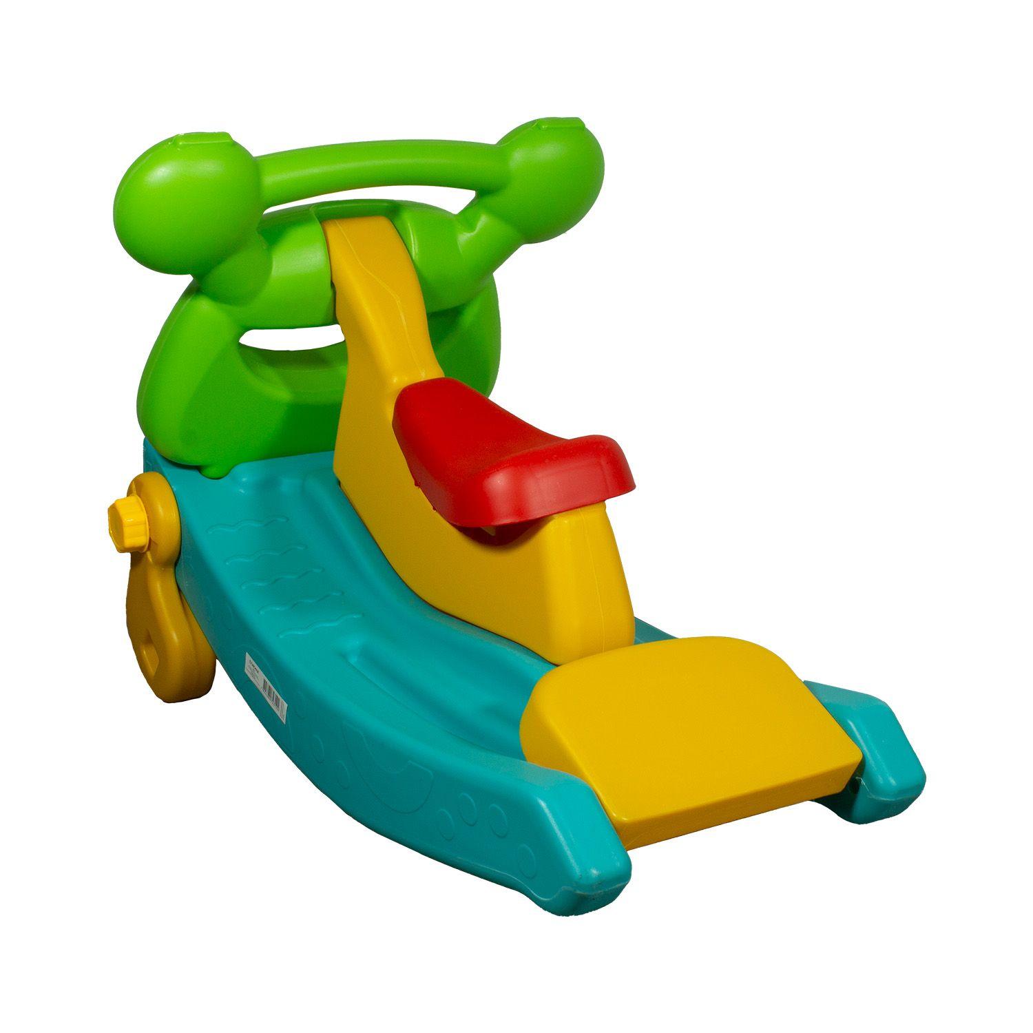Balancin Resbalin Tobogan  2en1 Verde-4
