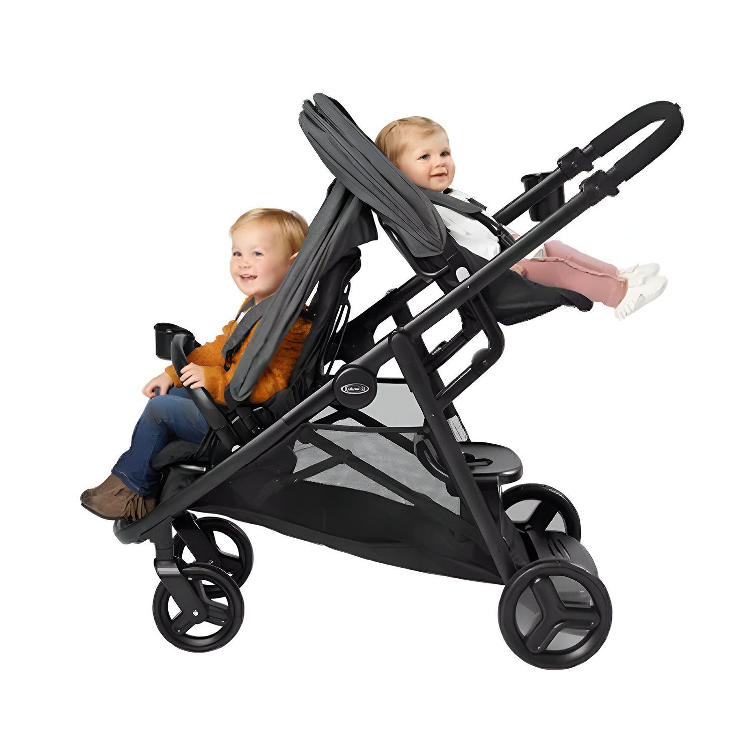 Coche de Paseo Doble Ready2Grow LX 2.0 Clark Graco-3