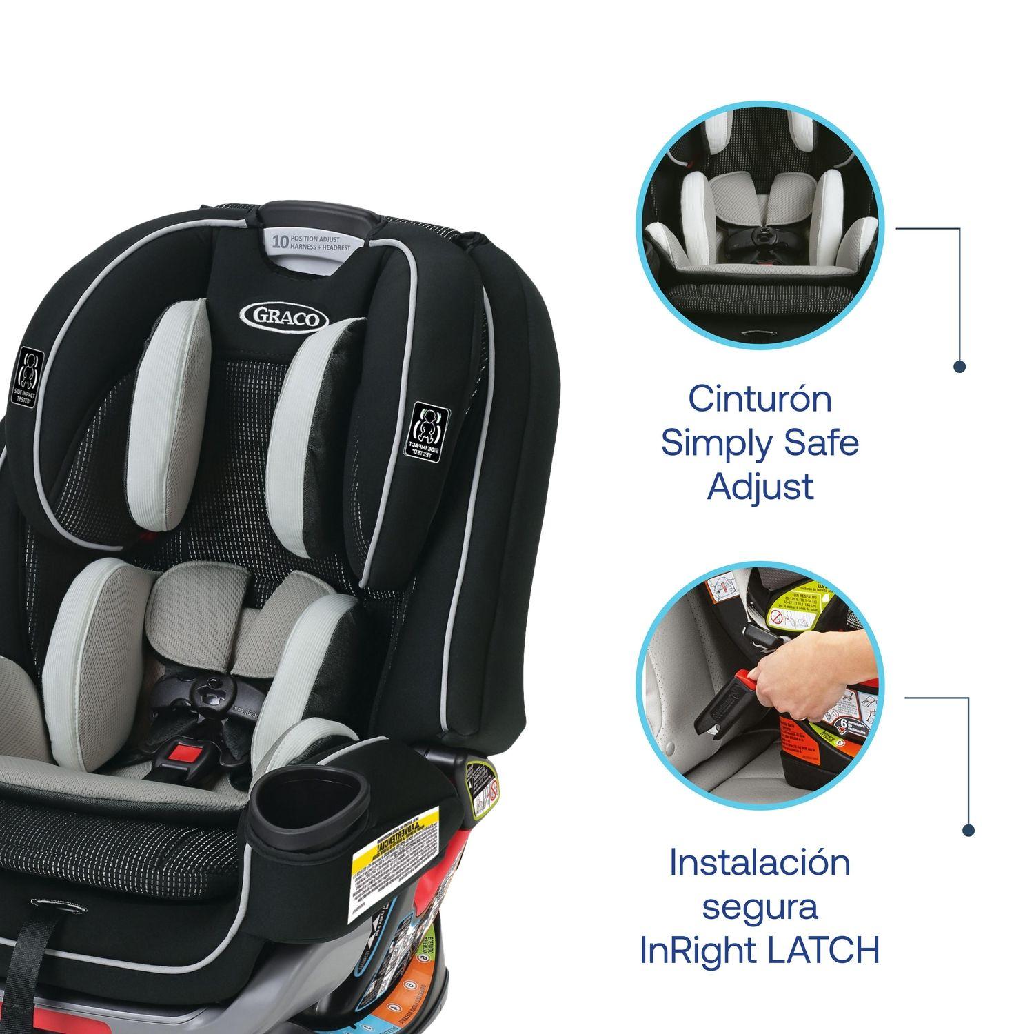 Silla de auto Bebe Graco Convertible 4ever Extend2fit Clove-2
