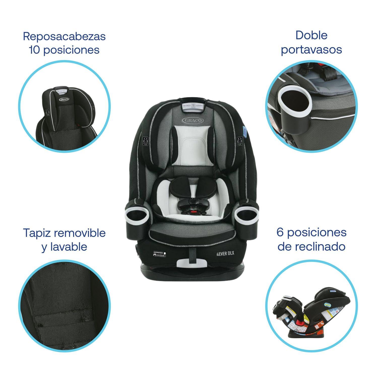 Silla de auto Bebe Graco Convertible 4ever Extend2fit Clove-3