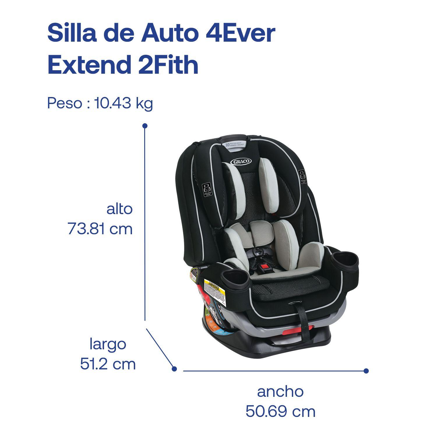 Silla de auto Bebe Graco Convertible 4ever Extend2fit Clove-7