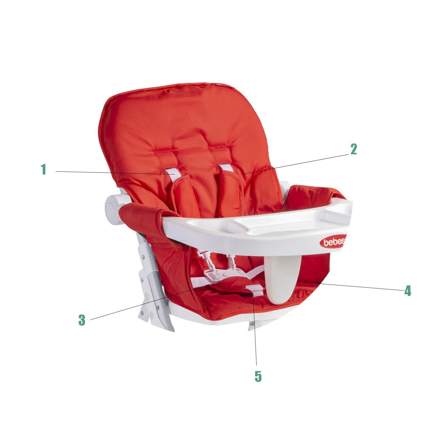Silla de Comer Golite Roja Bebesit-7