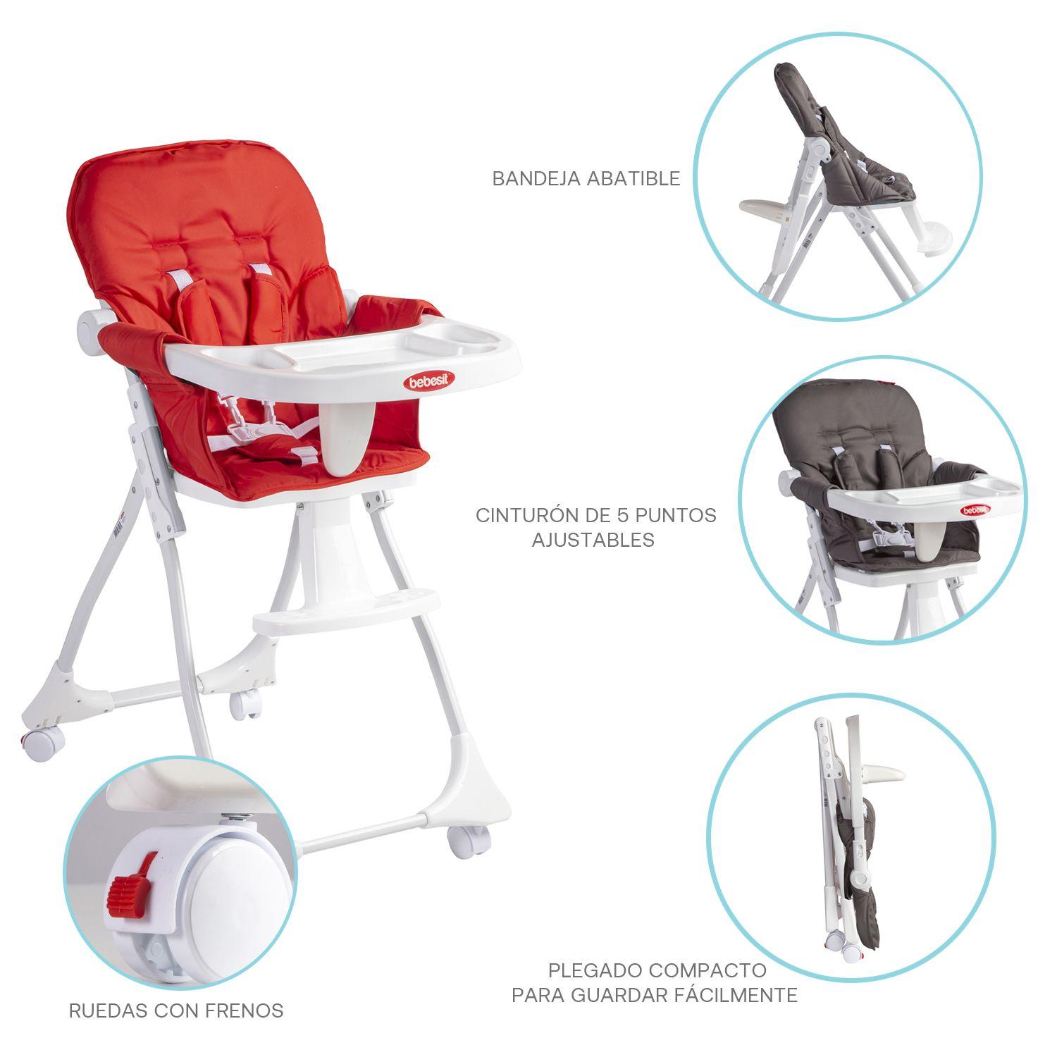 Silla de Comer Golite Roja Bebesit-8