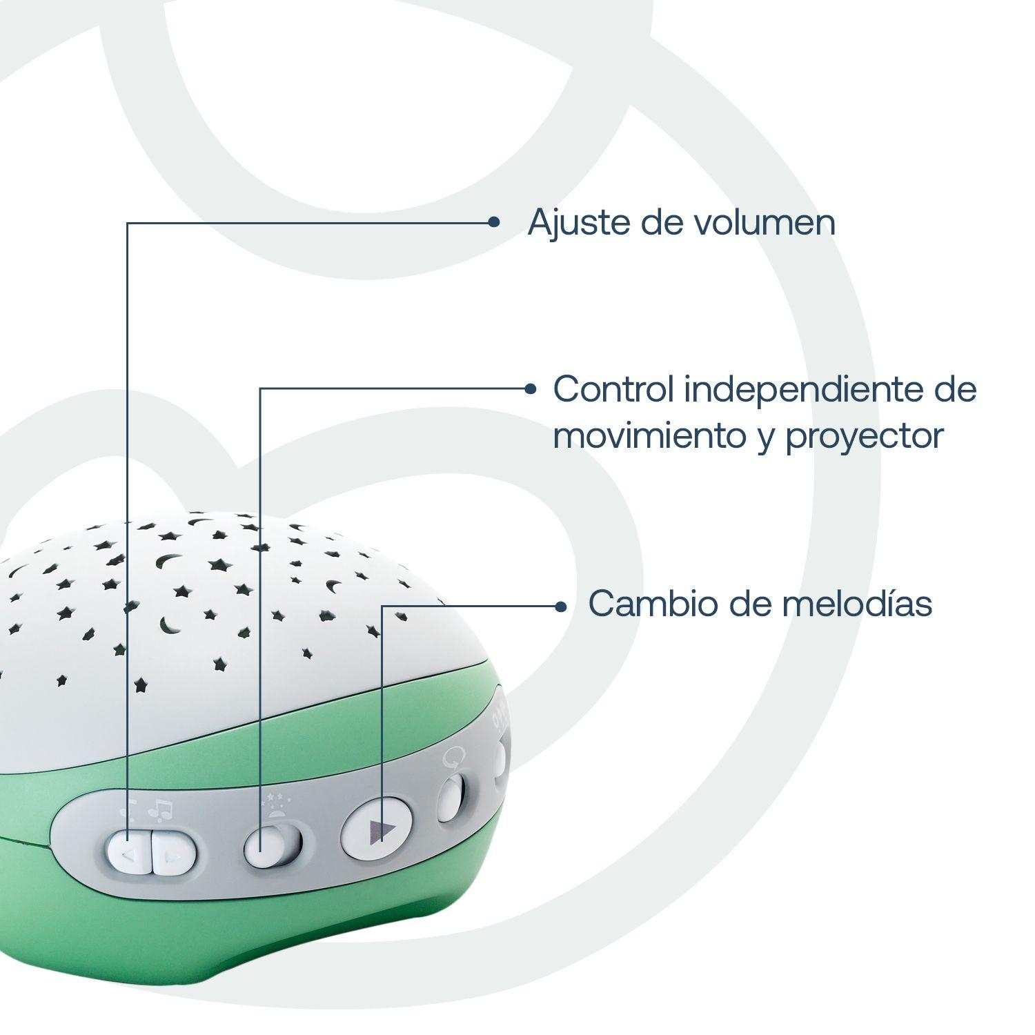 Móvil Proyector Musical 3 en 1 Verde Infantino-4