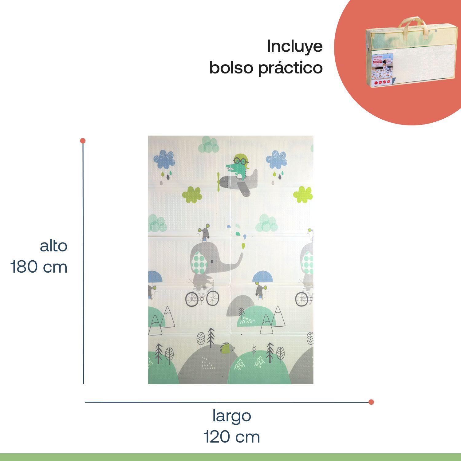 Alfombra Antigolpes Plegable 180X120 Ciudad Elefante Bebesit-7