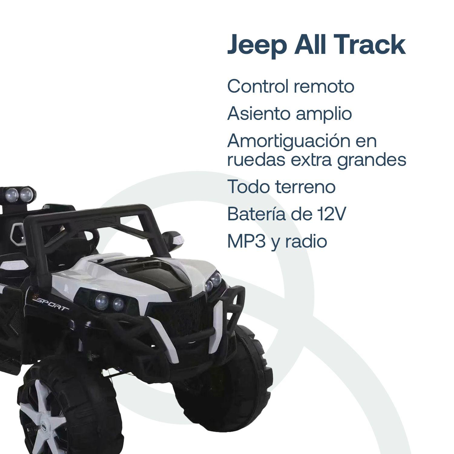 Auto a Batería Jeep All Track Blanco Bebesit-1