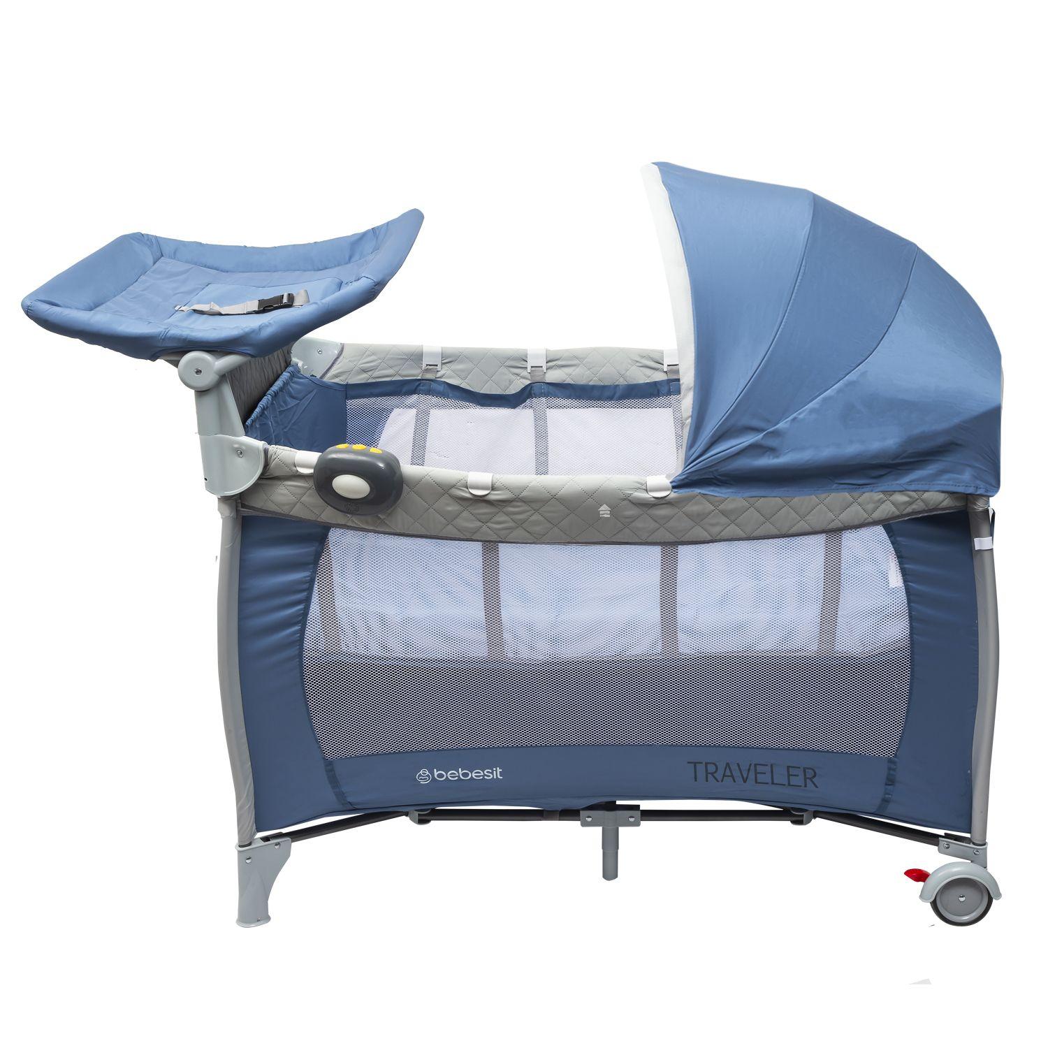 Cuna Pack and Play Traveler Azul-2