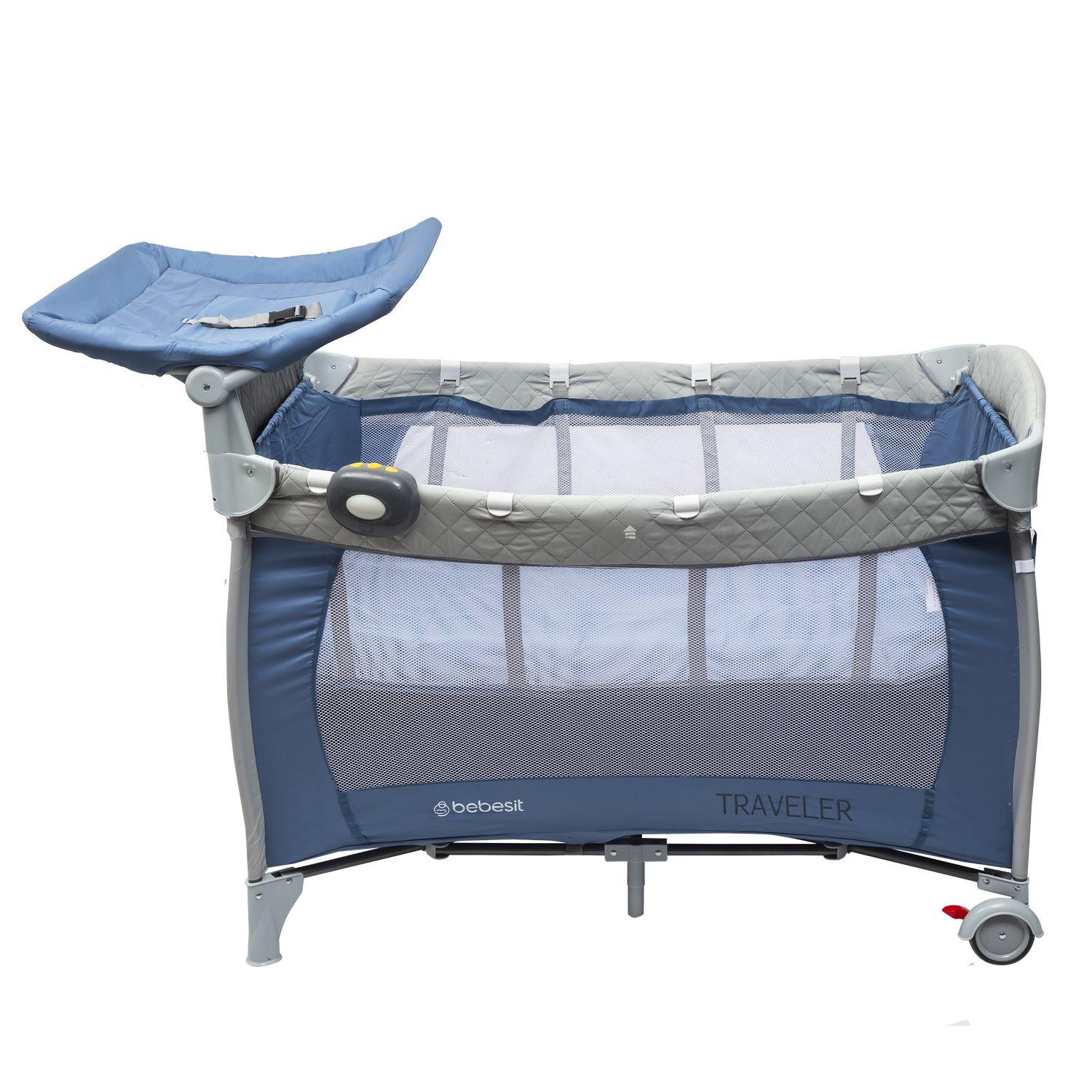 Cuna Pack and Play Traveler Azul-3