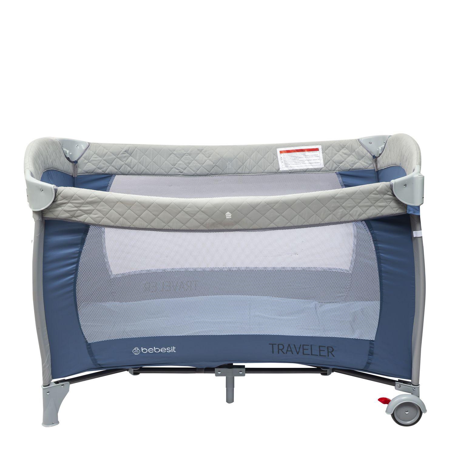 Cuna Pack and Play Traveler Azul-5