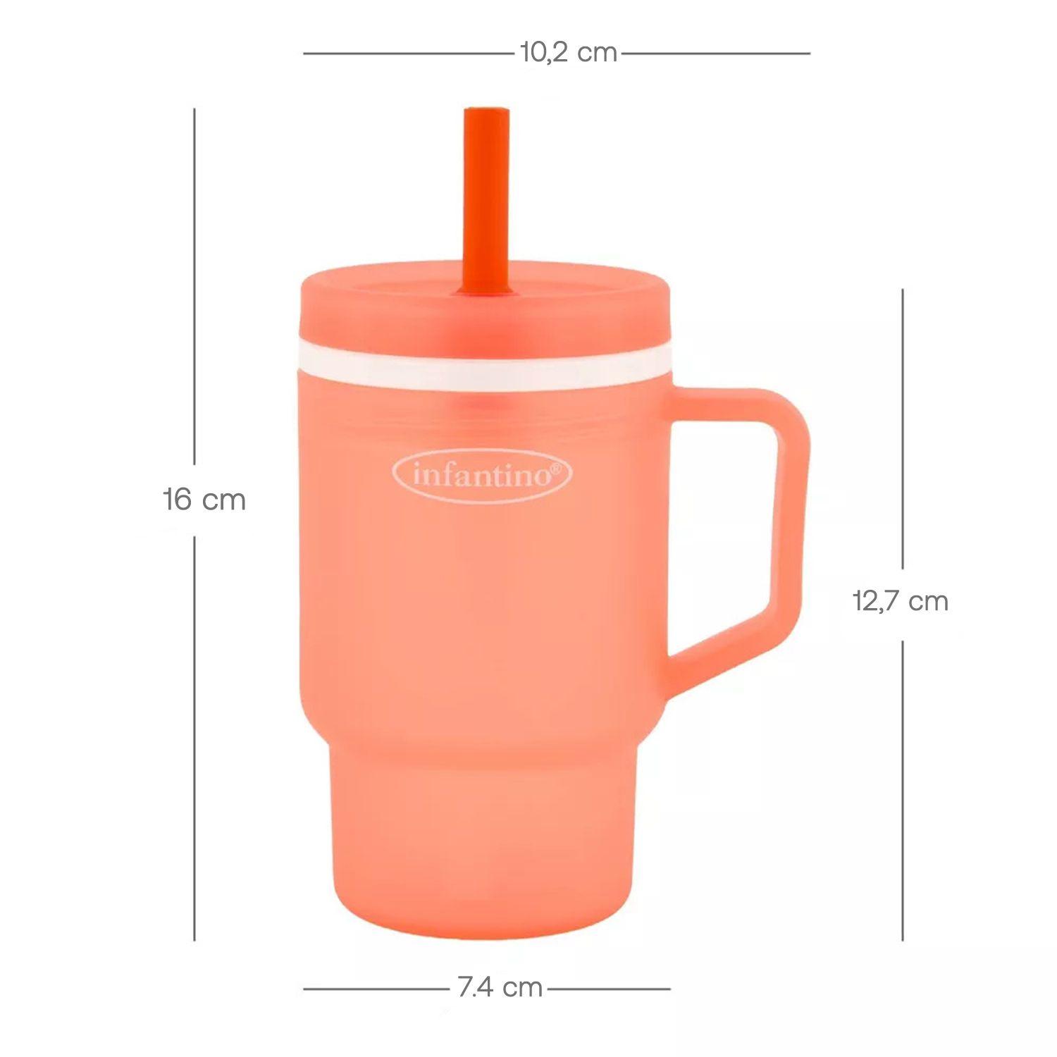 Vaso Antiderrame con Bombilla My 1st Tumbler 250ml Rosa-4