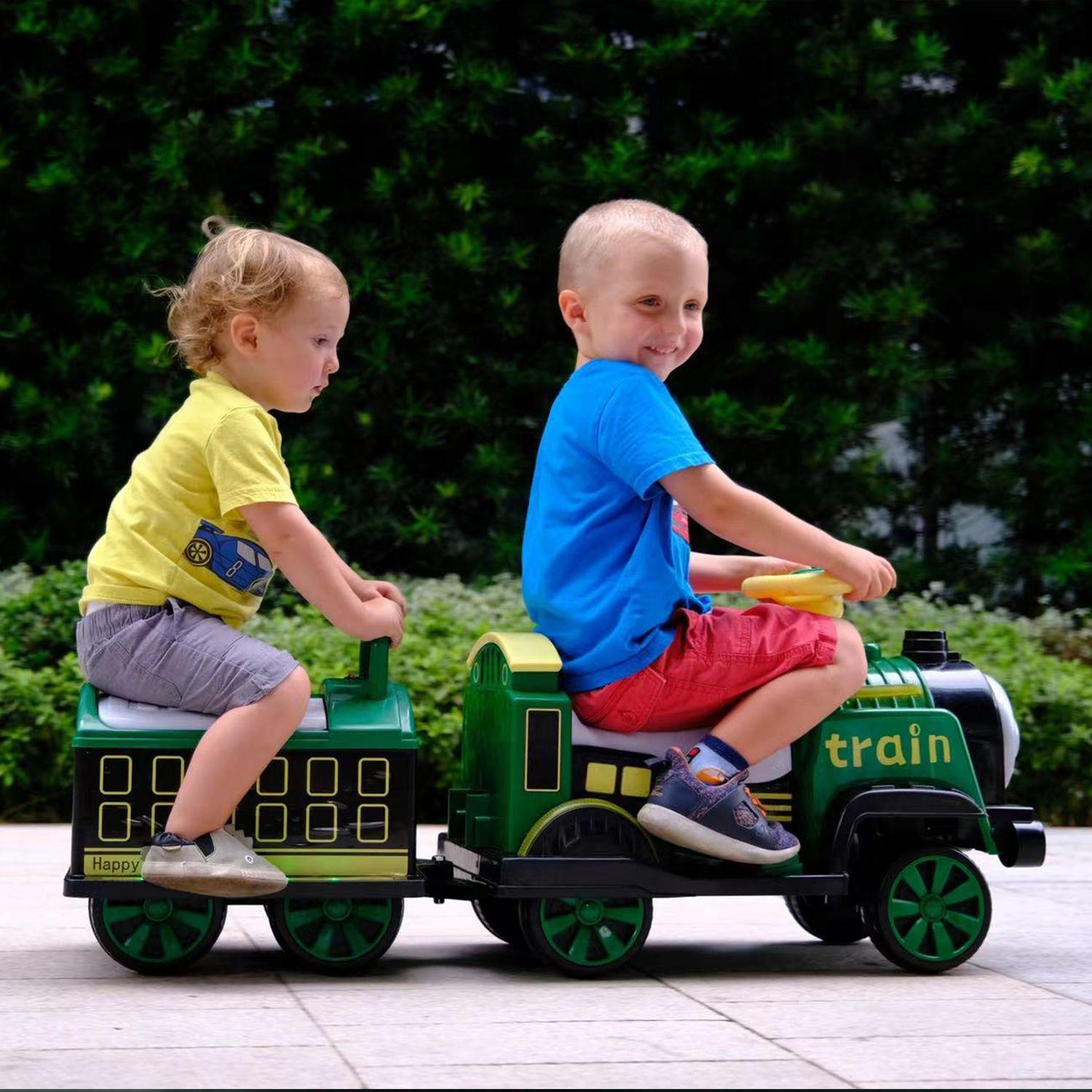 Tren a Batería Ferrocarril Rojo Bebesit-4