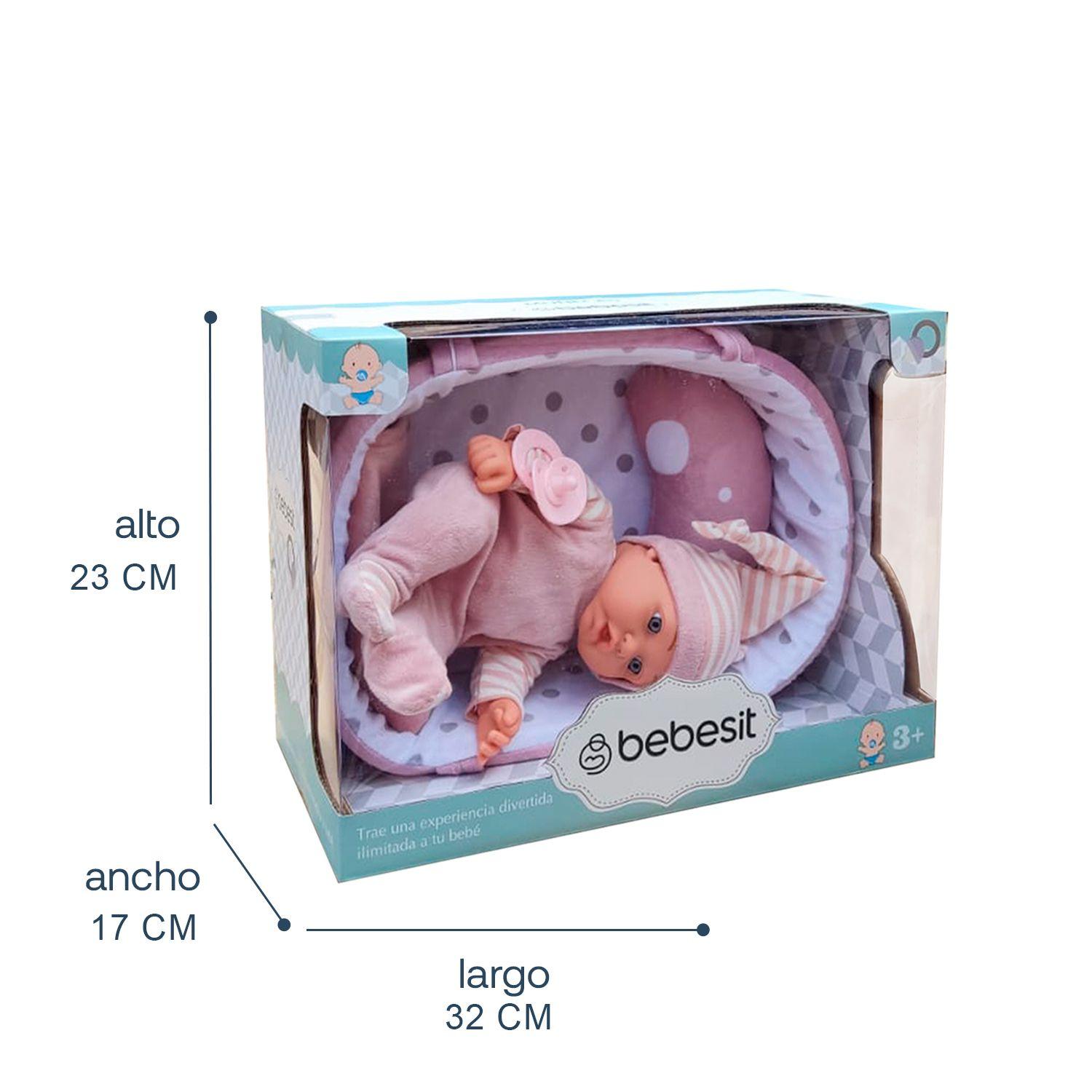 Muñeca Bebe Clara con cuna y accesorios-6
