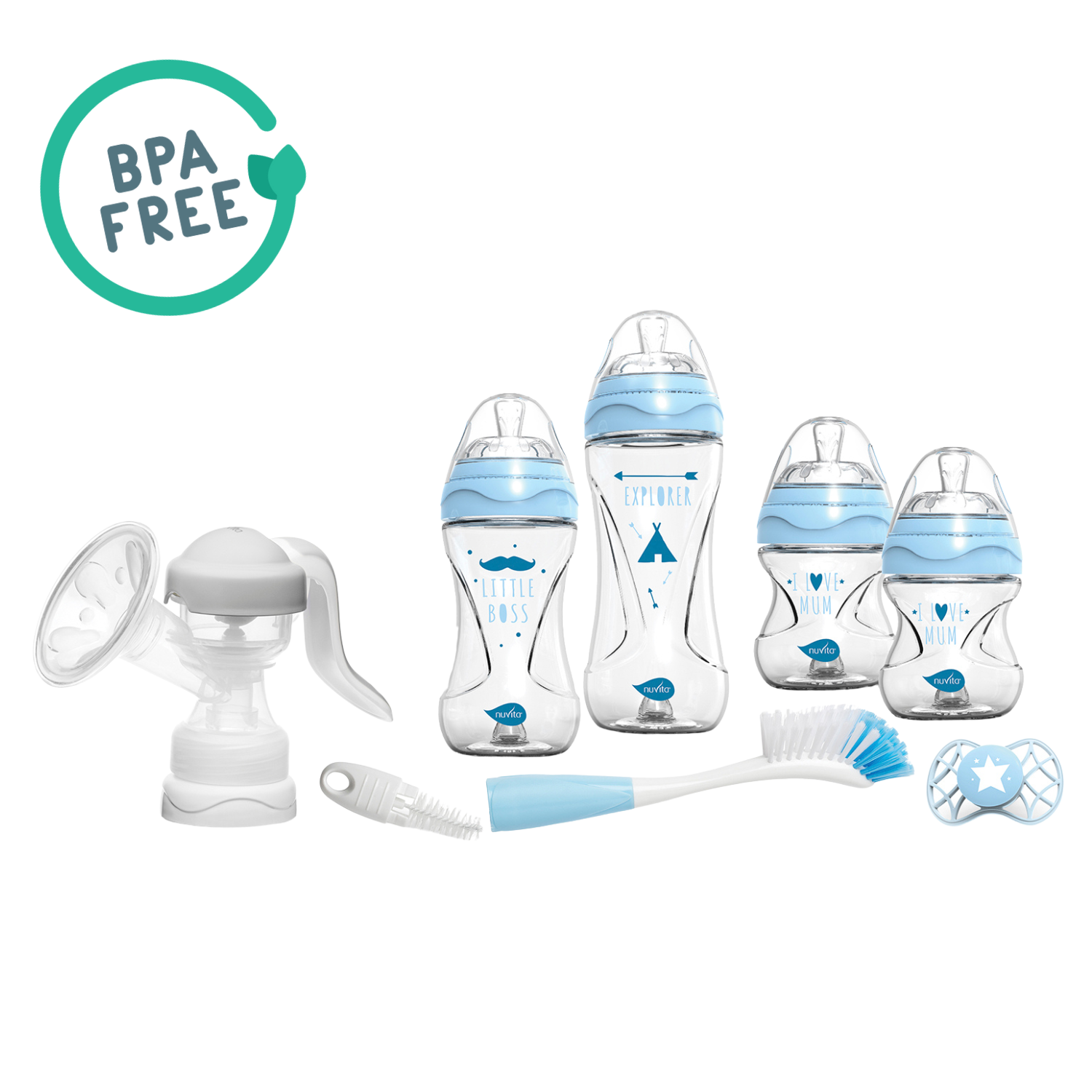 Set Starter Set Bebé 7 Azul Nuvita-2