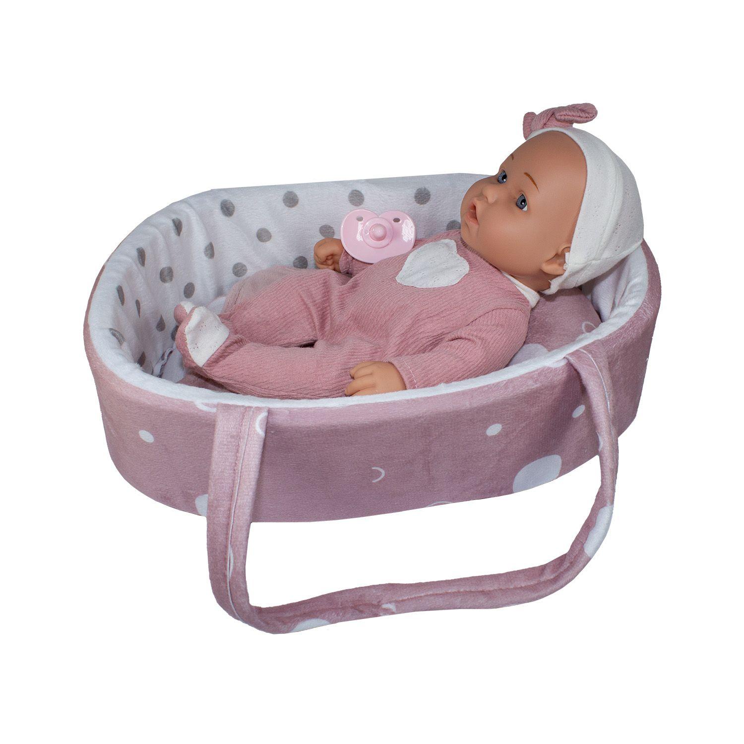 Muñeca Bebe Sofía con cuna y accesorios-2