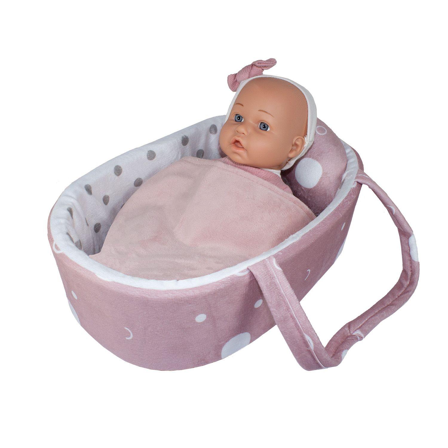 Muñeca Bebe Sofía con cuna y accesorios-3