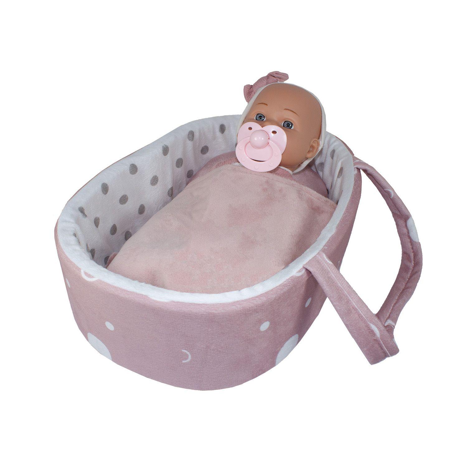 Muñeca Bebe Sofía con cuna y accesorios-4