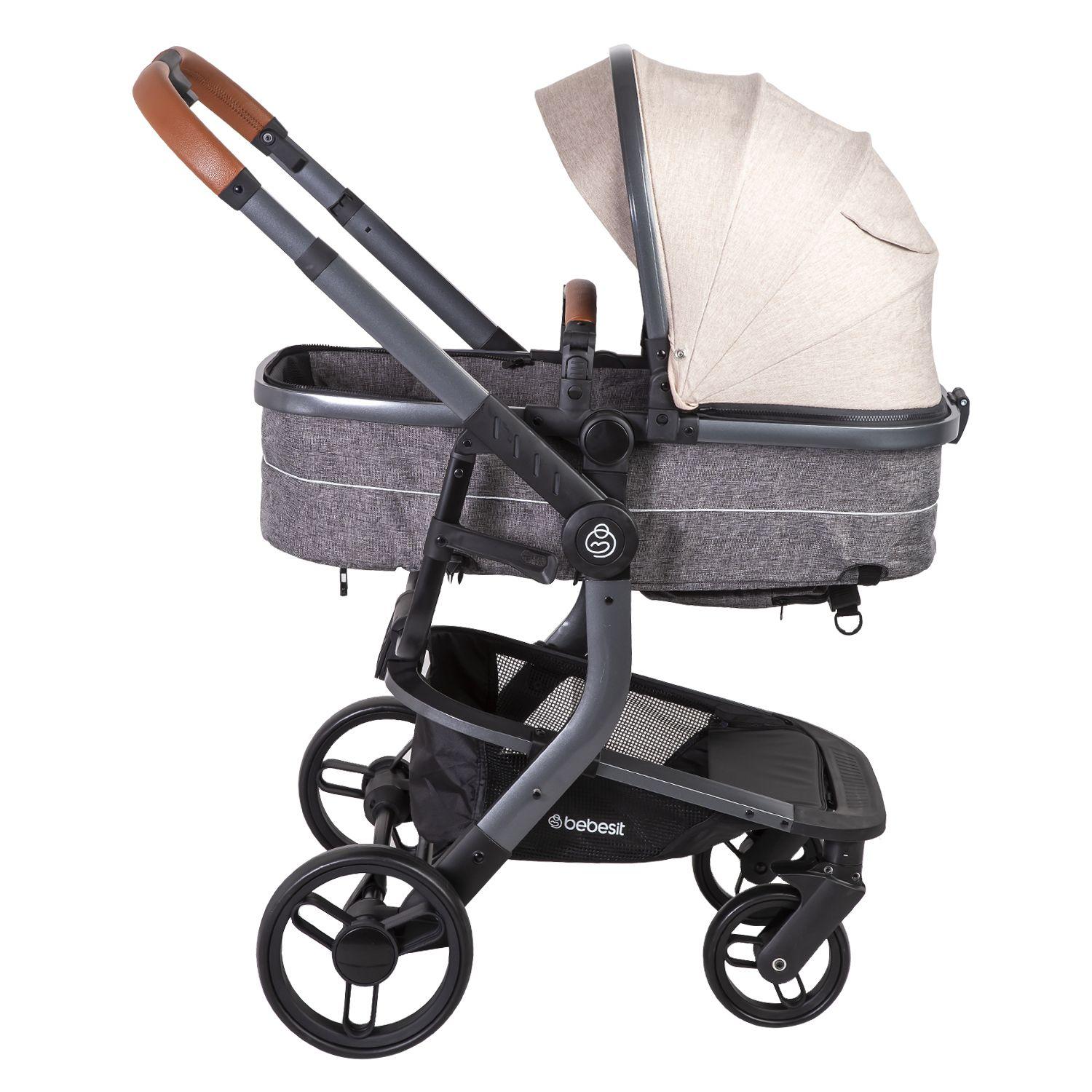 Coche Travel System Taurus Beige Bebesit-2