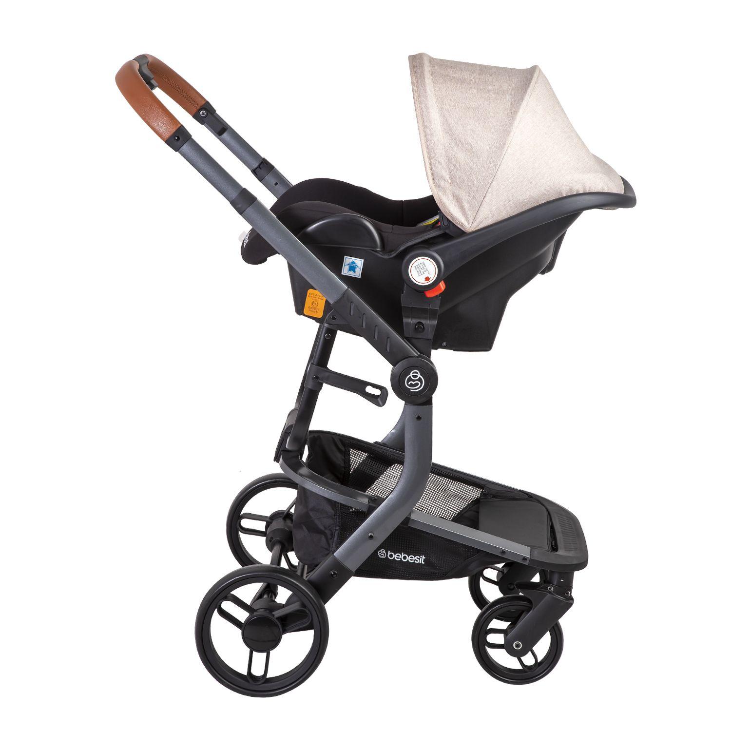 Coche Travel System Taurus Beige Bebesit-3