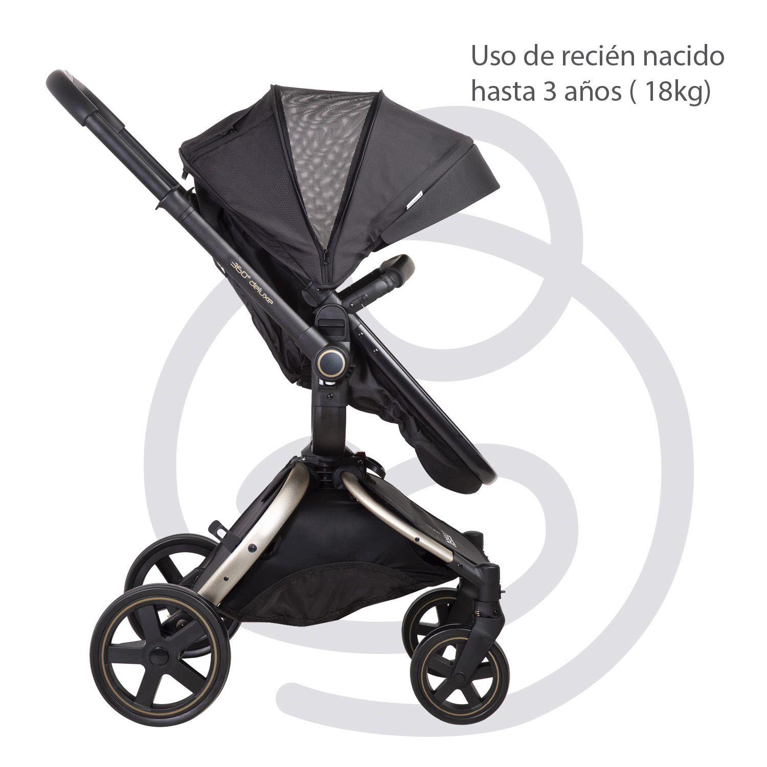 Coche Cuna Travel System Deluxe 360° SX Dorado Bebesit-4