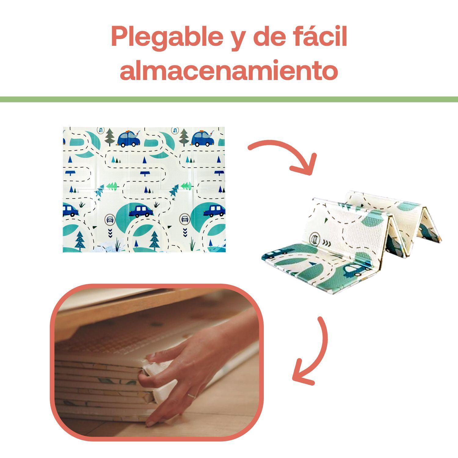 Alfombra Antigolpes Plegable 180X200 Auto y Montaña Bebesit-4