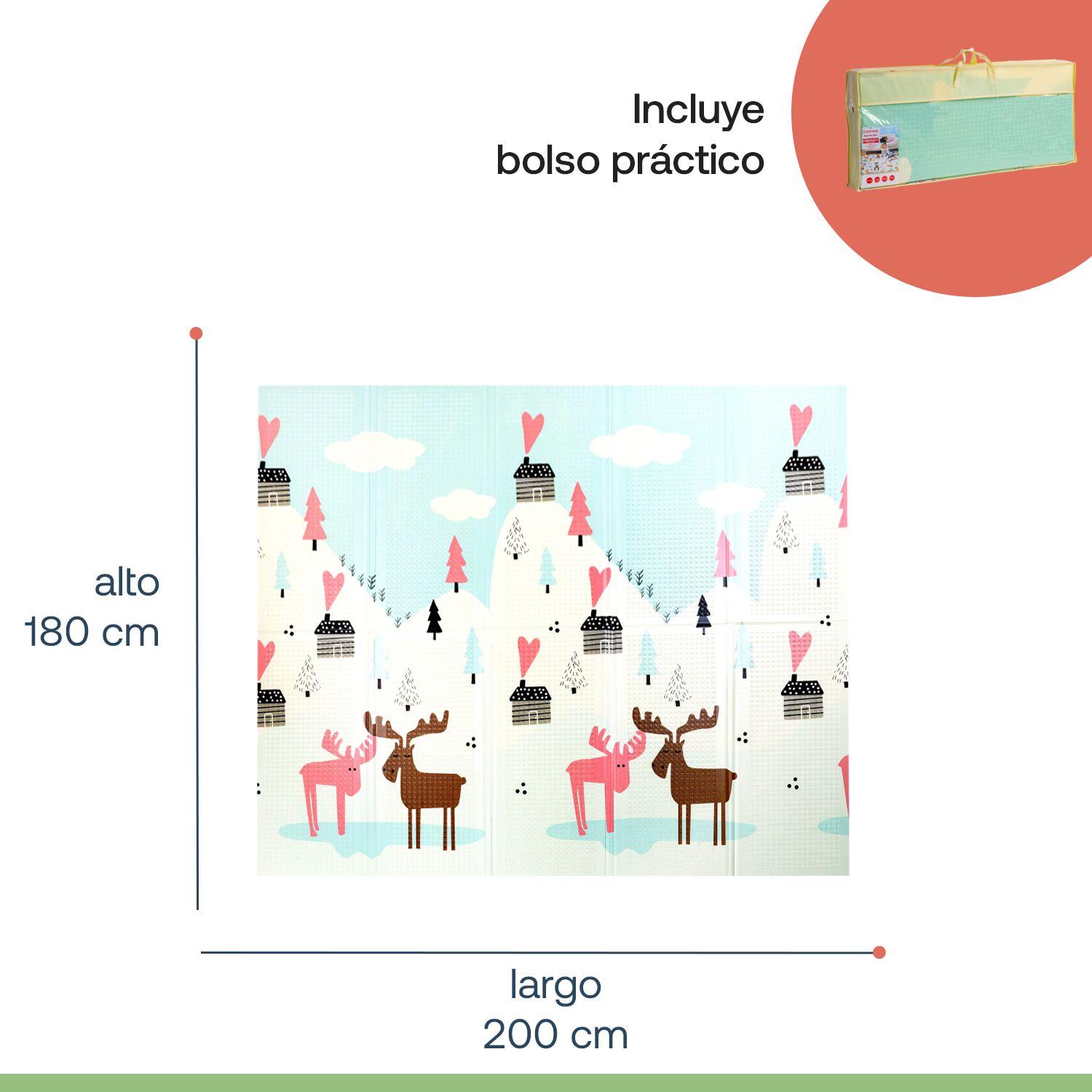 Alfombra Antigolpes Plegable 180X200 Auto y Montaña Bebesit-7