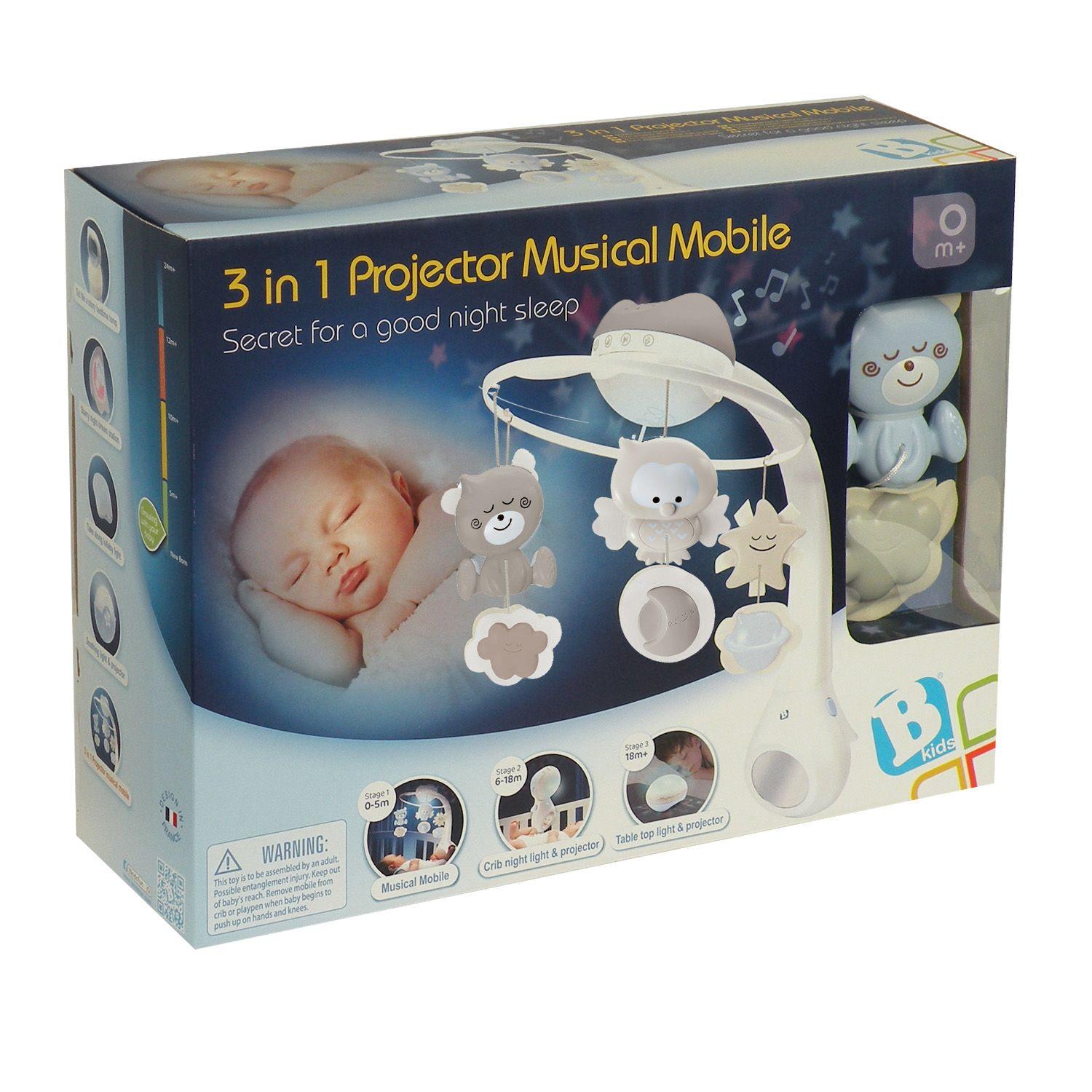 Projector Musical 3en1 Gris Infantino-6